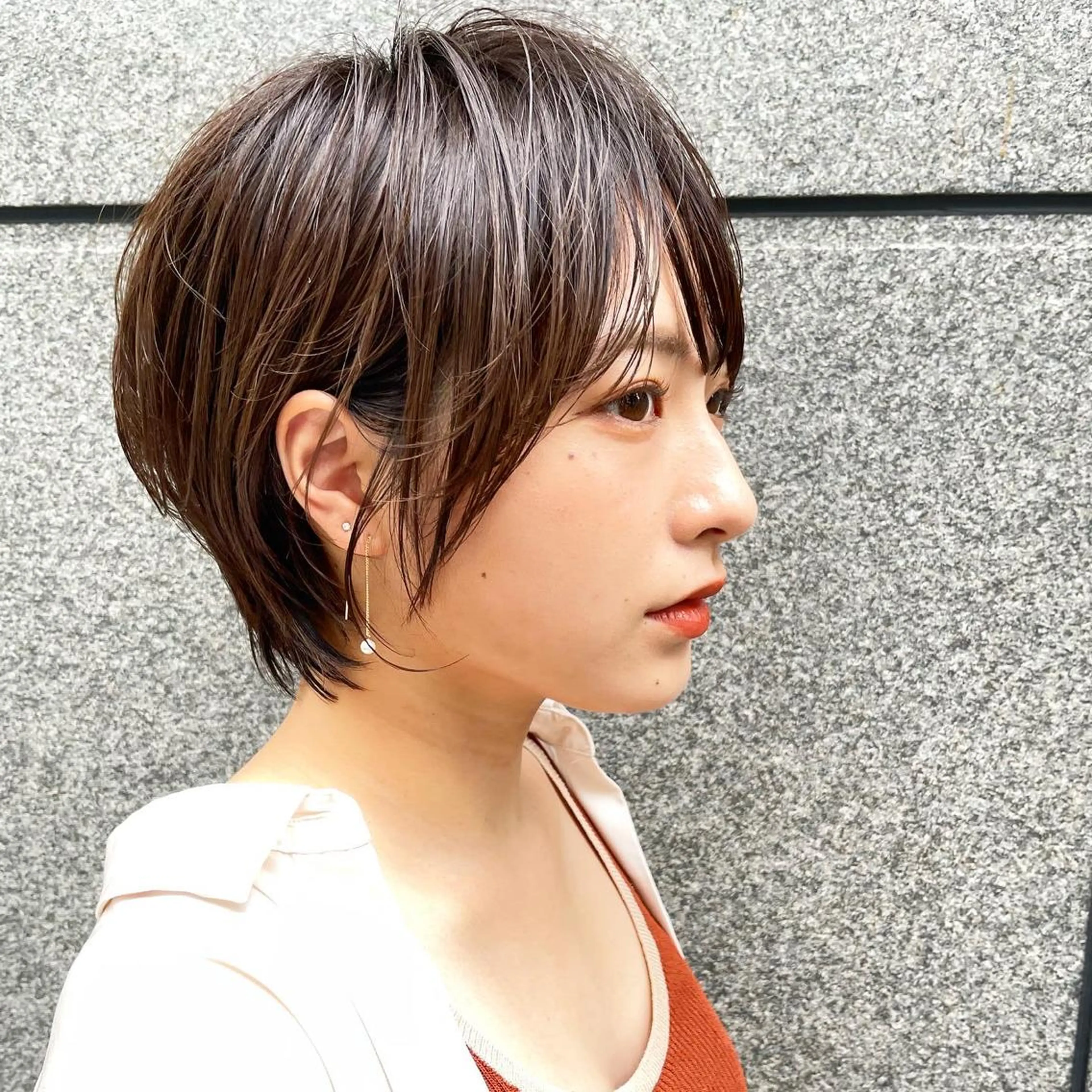 ショート カラー カット ヘアカラー 【韓国　レイヤー 髪質改善✨】かずのヘアスタイル