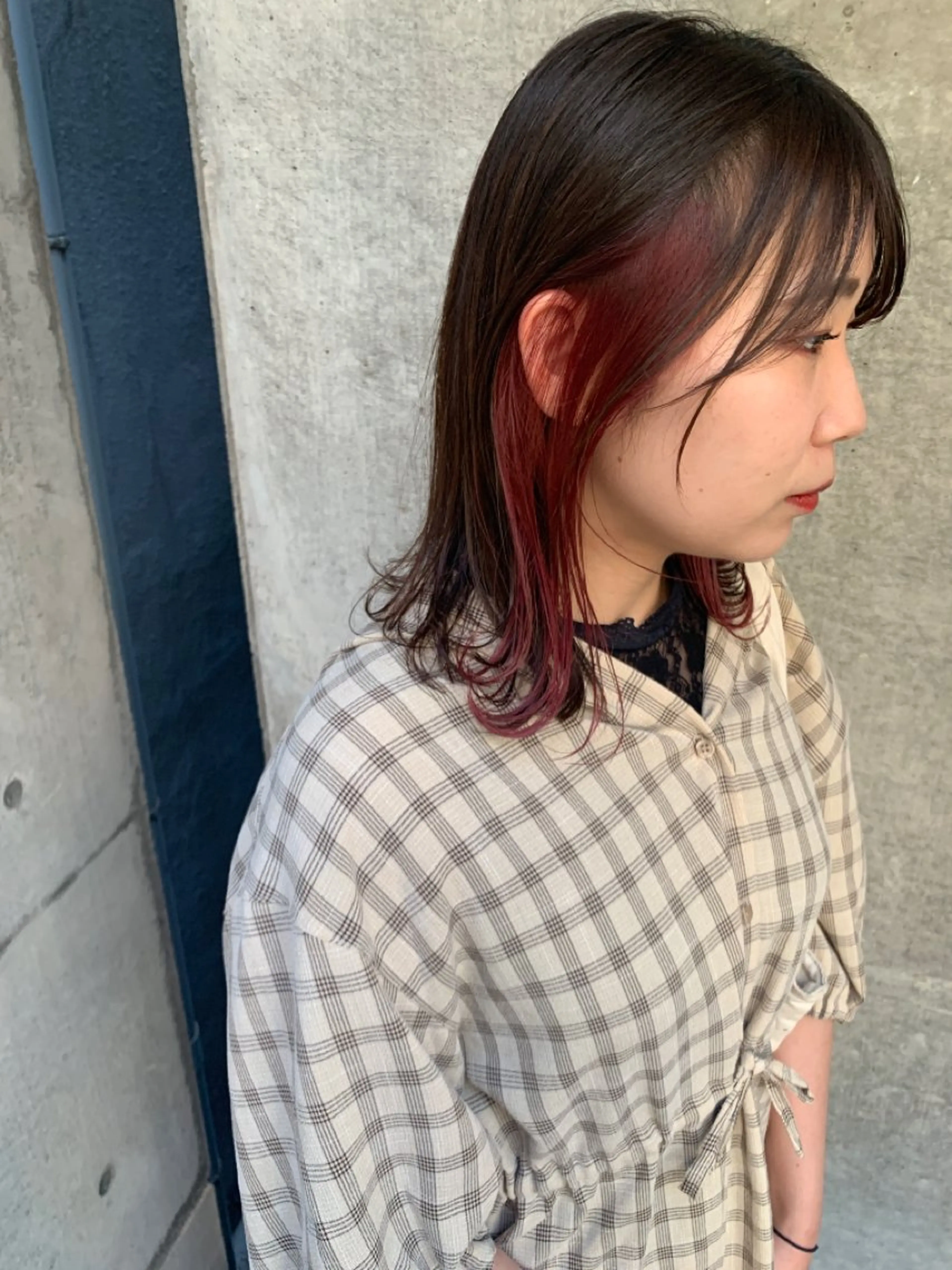 ミディアム カラー ヘアアレンジ キッズ ショートボブ ミディアムパーマ バレイヤージュ ブリーチ ケアブリーチ 🌈難波🌈ベージュ カラー【ヒロム】のヘアスタイル