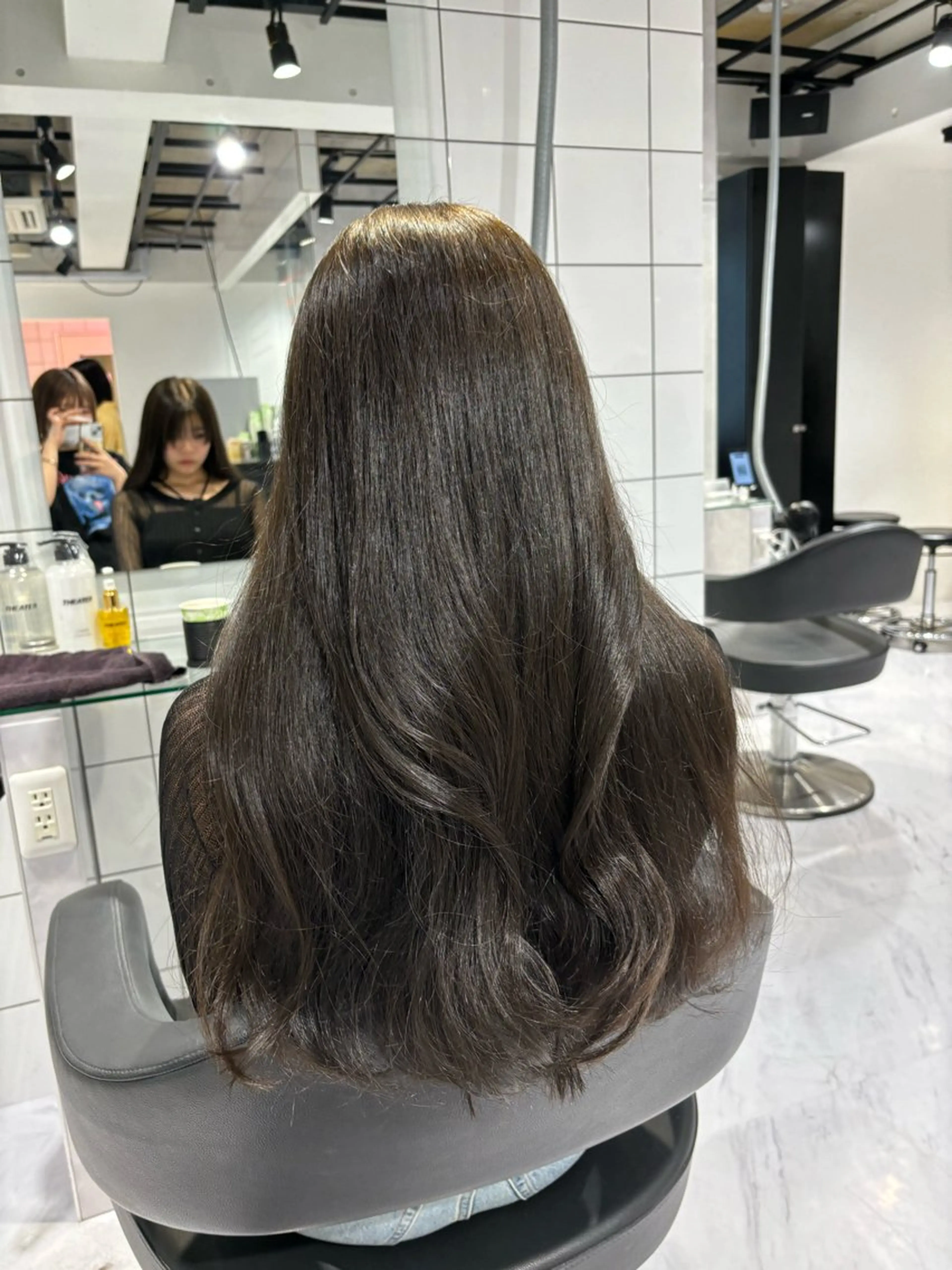 ロング カラー カット ヘアカラー トリートメント ヘッドスパ ヘアセット 表参道♡暗髪^ྀི 艶カラー♡アユミのヘアスタイル