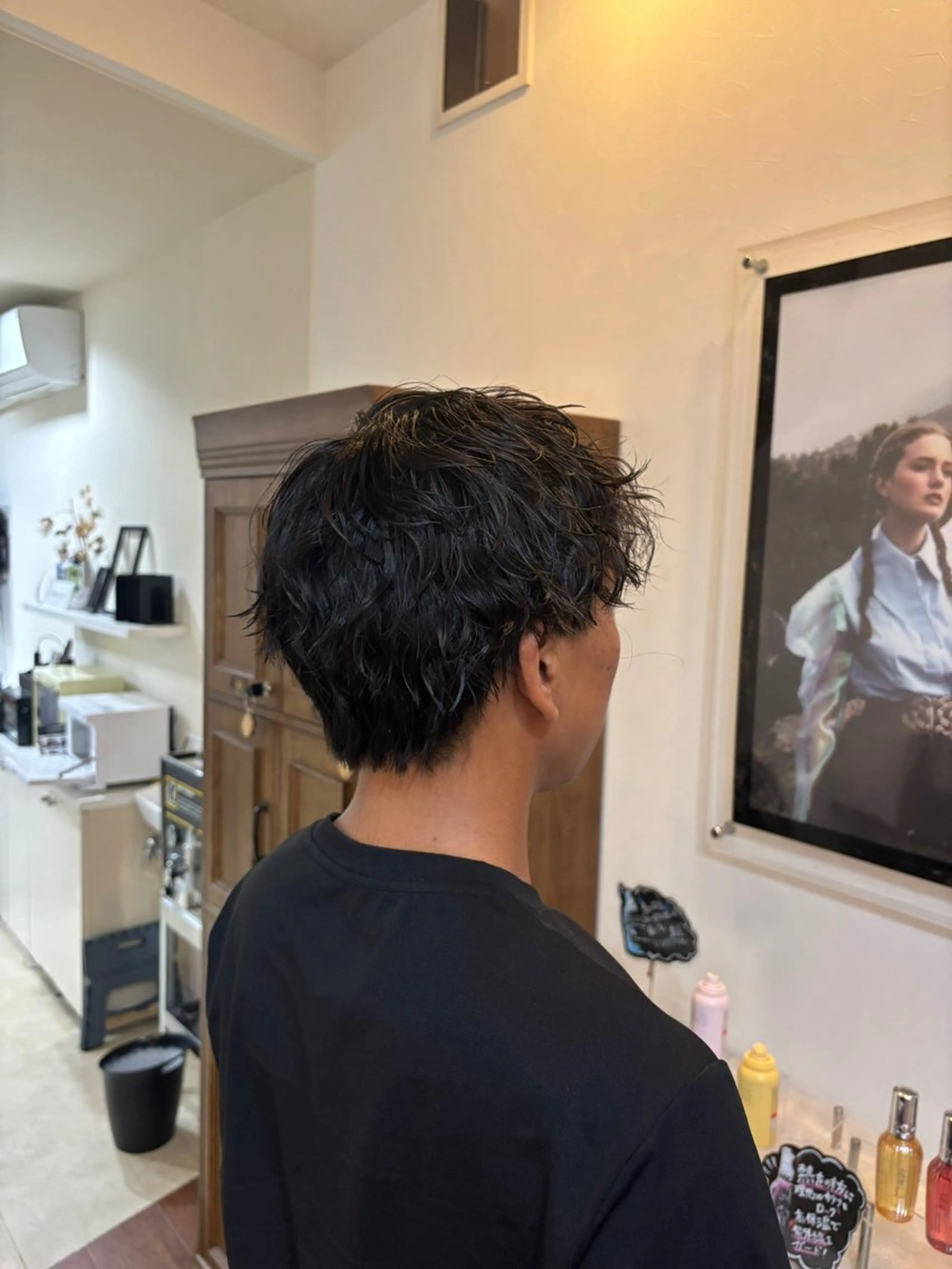 パーマ メンズ パーマ 天野 妃菜のヘアスタイル