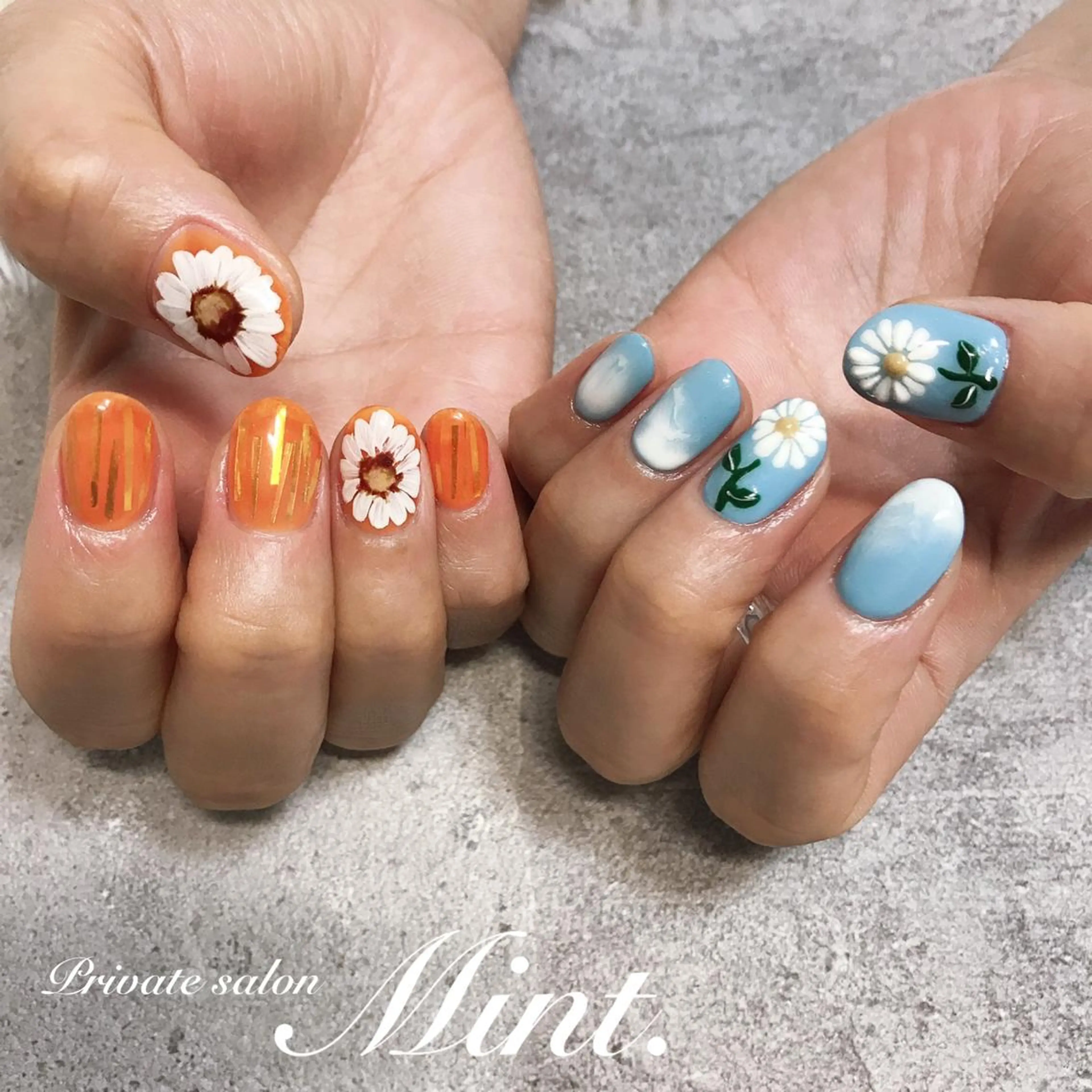 ショート ネイル ジェルネイル ハンドネイル Mint. nailのネイルデザイン