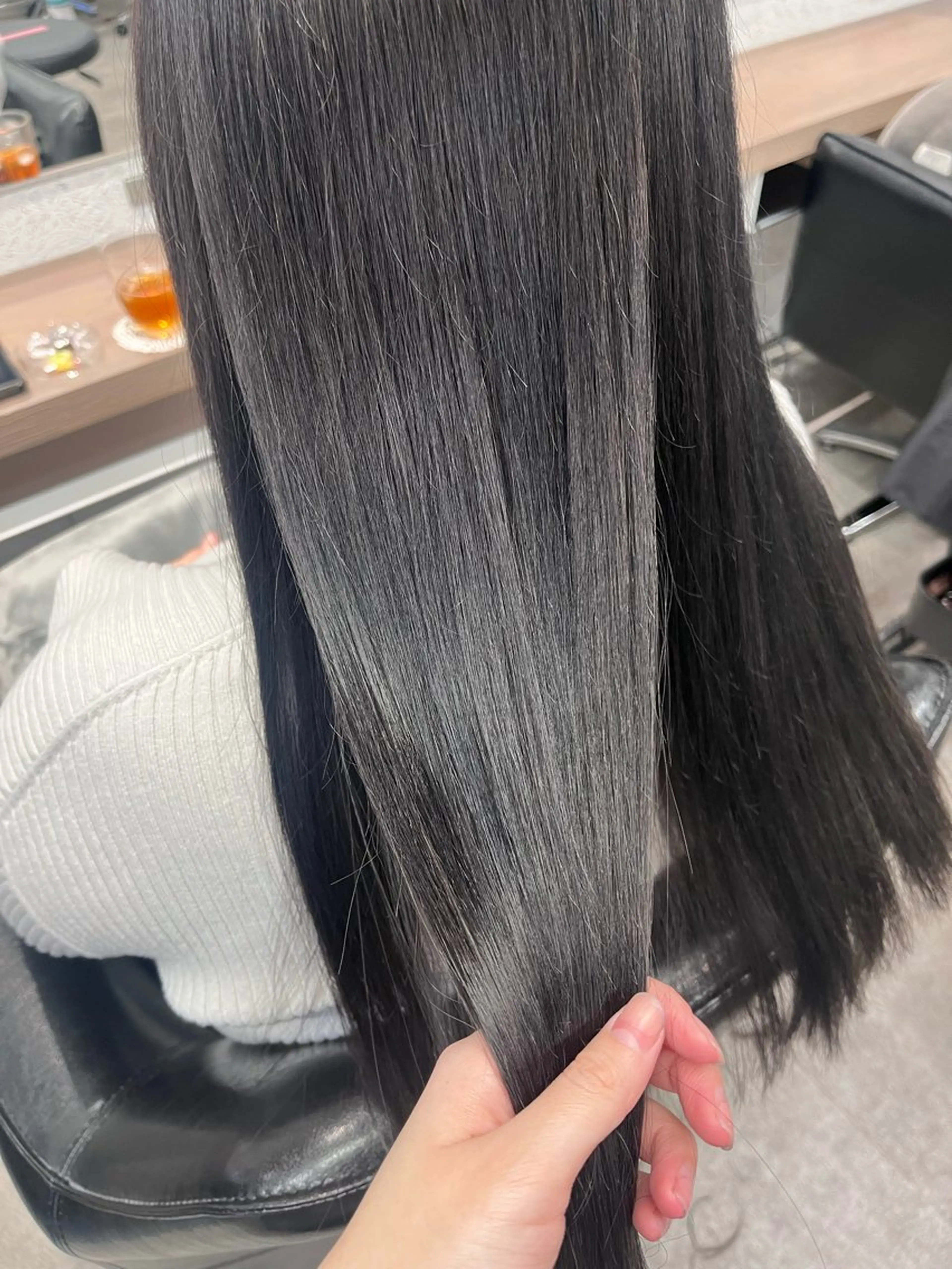 カラー グレージュ ボブ/透明感カラー/ 髪質改善/🌙/ルナのヘアスタイル