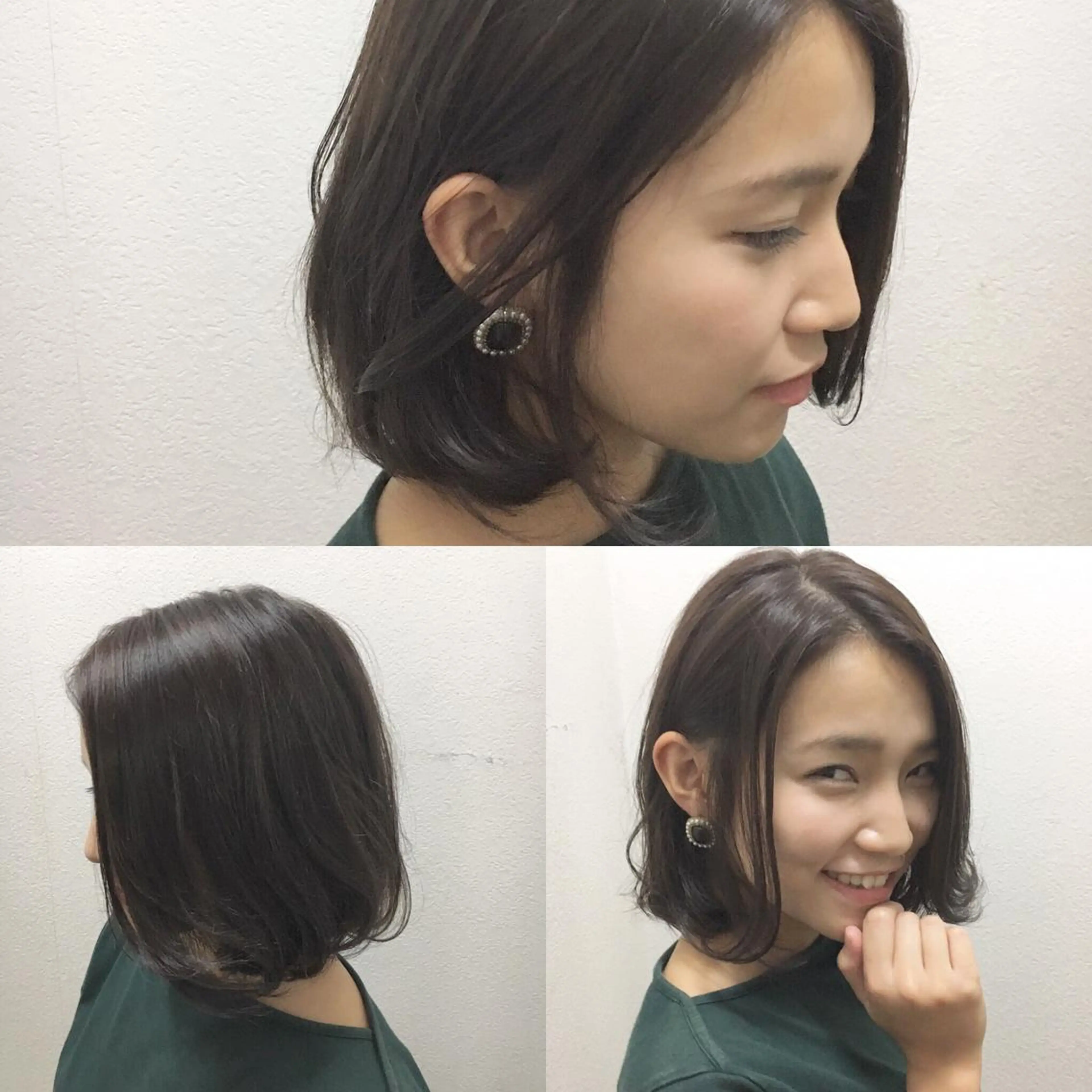 ミディアム カラー JIL BLAN 京都のヘアスタイル