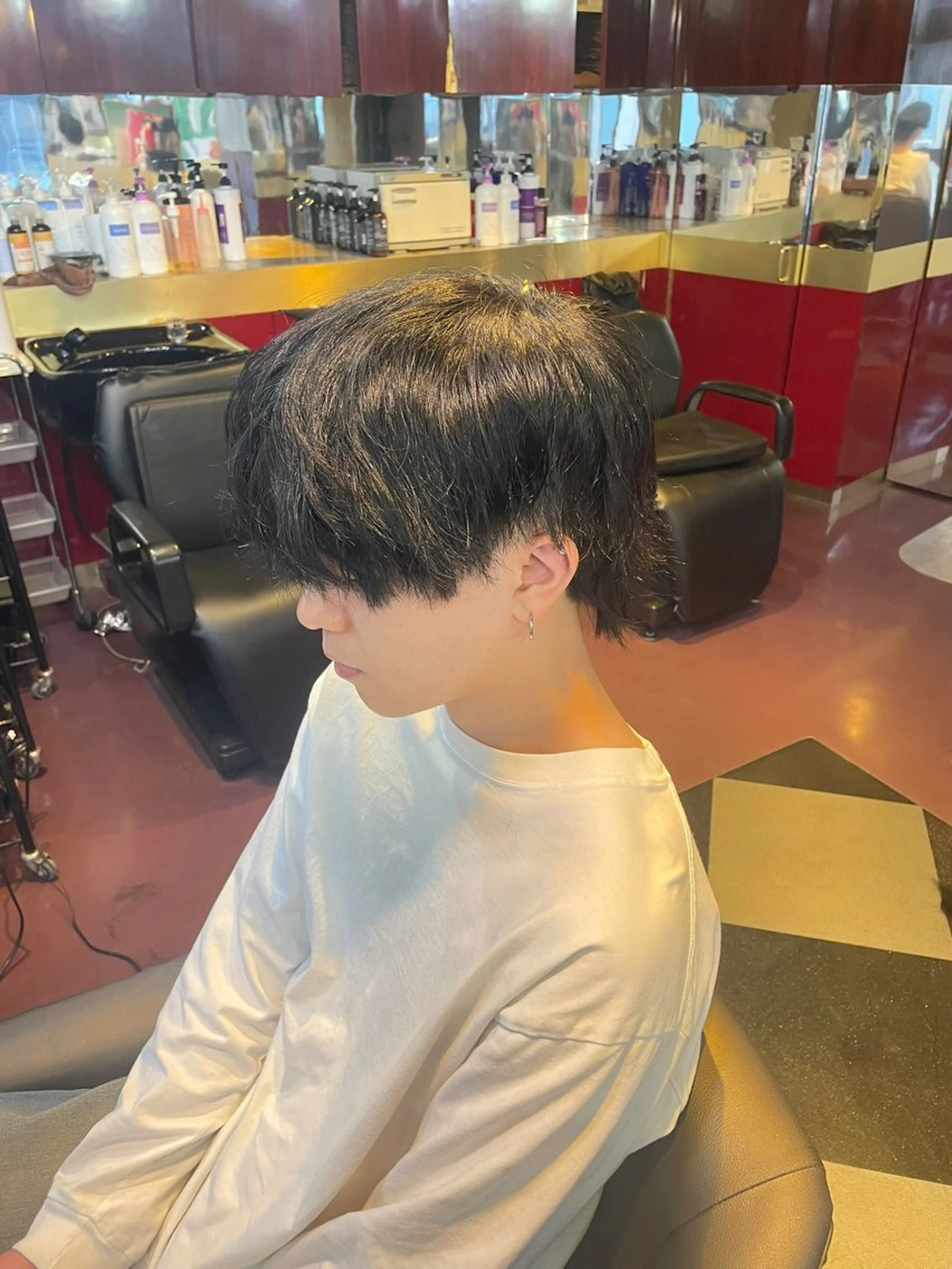 カラー メンズ ベージュカラー 黒髪 カット ヘアカラー 👑派手髪/カット 👑ANRYのヘアスタイル