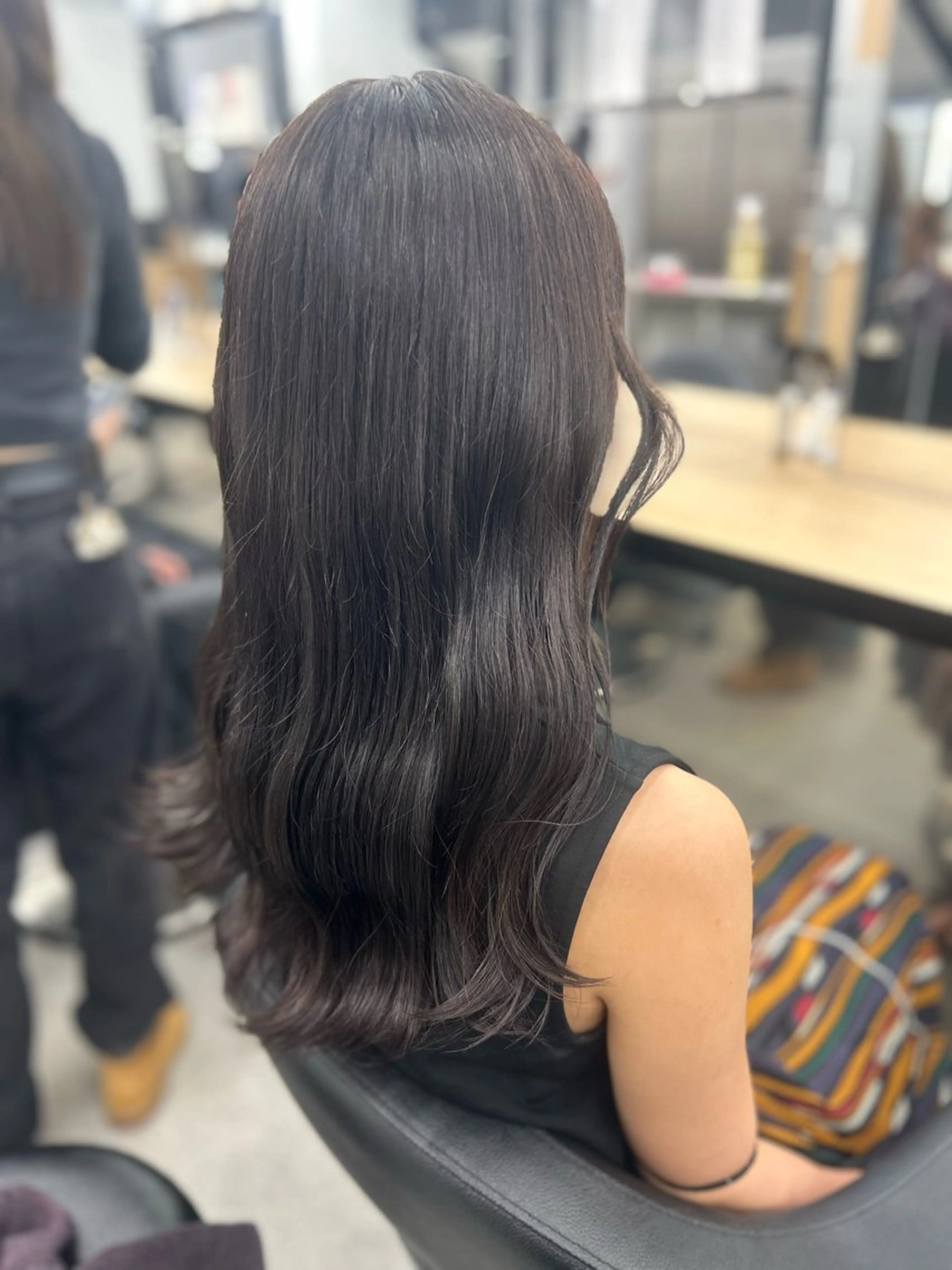 ロング カラー ヘアカラー トリートメント ヘッドスパ ヘアセット YUKA💜淡色 ラベンダー/ベージュのヘアスタイル