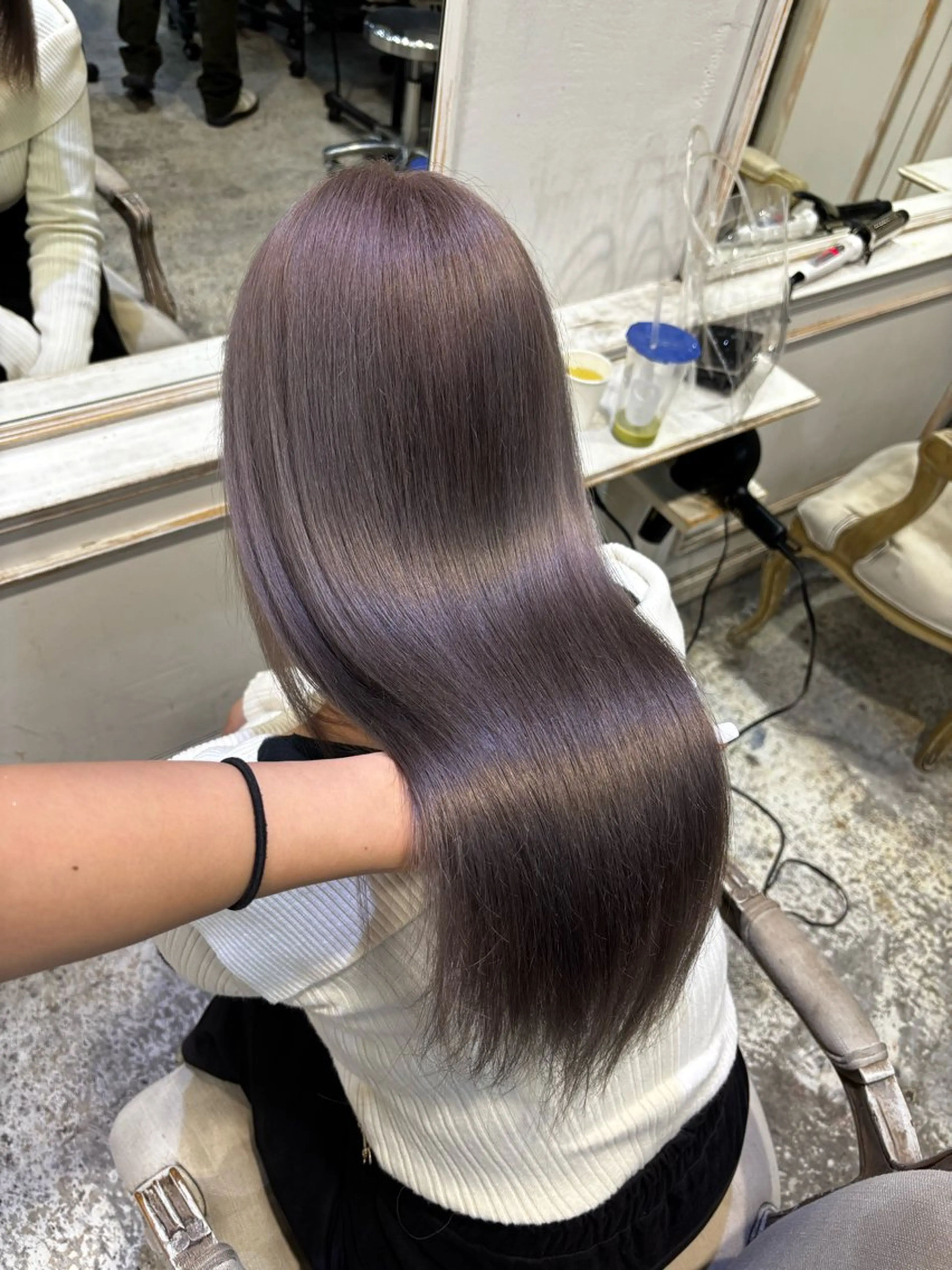 ロング カラー ヘアカラー トリートメント ヘアセット ハイトーン/ 艶カラー🫧竹村柾則のヘアスタイル