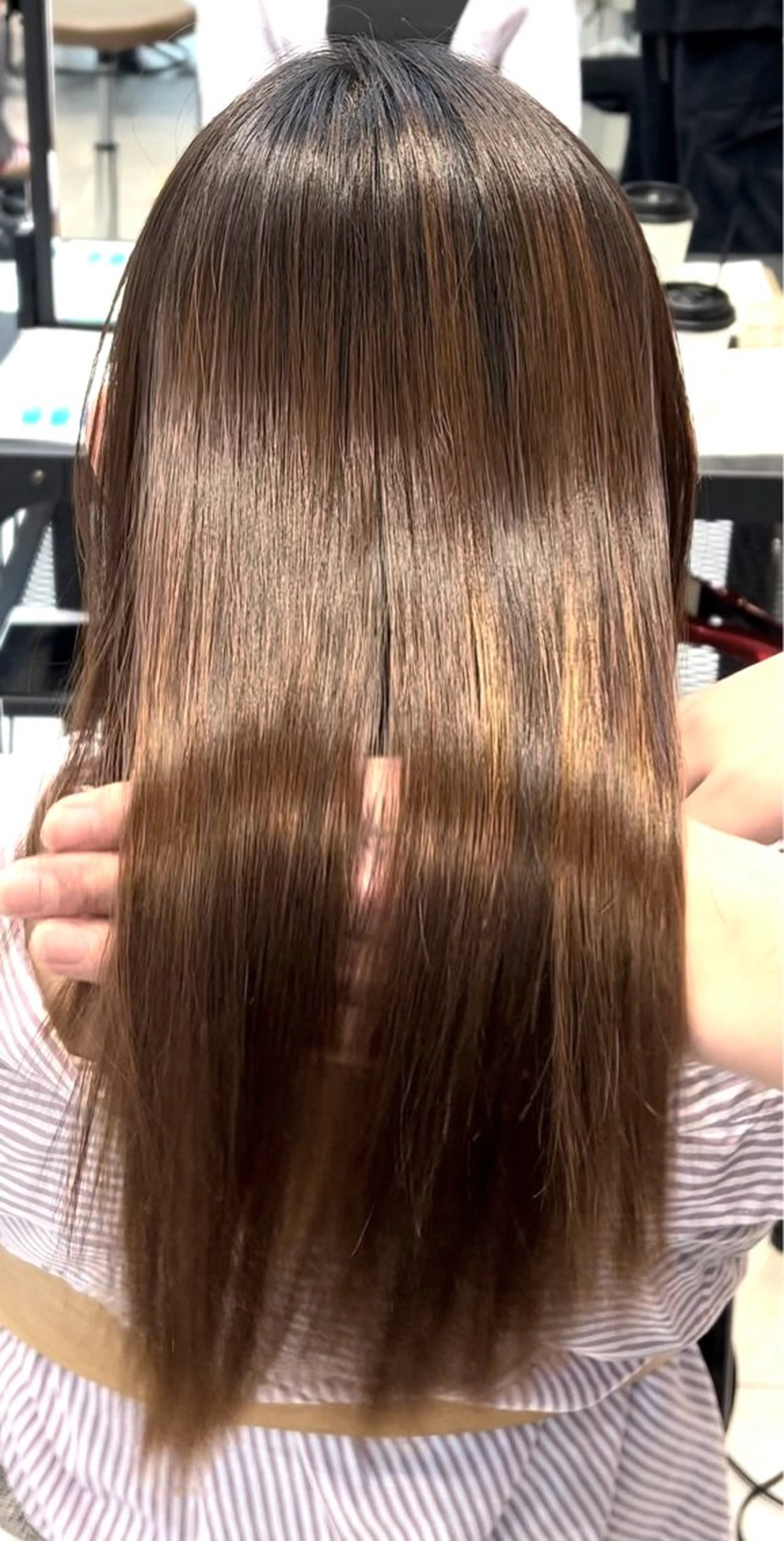 ミディアム 縮毛矯正 縮毛矯正特化/ 髪質改善/みゅー🍒のヘアスタイル