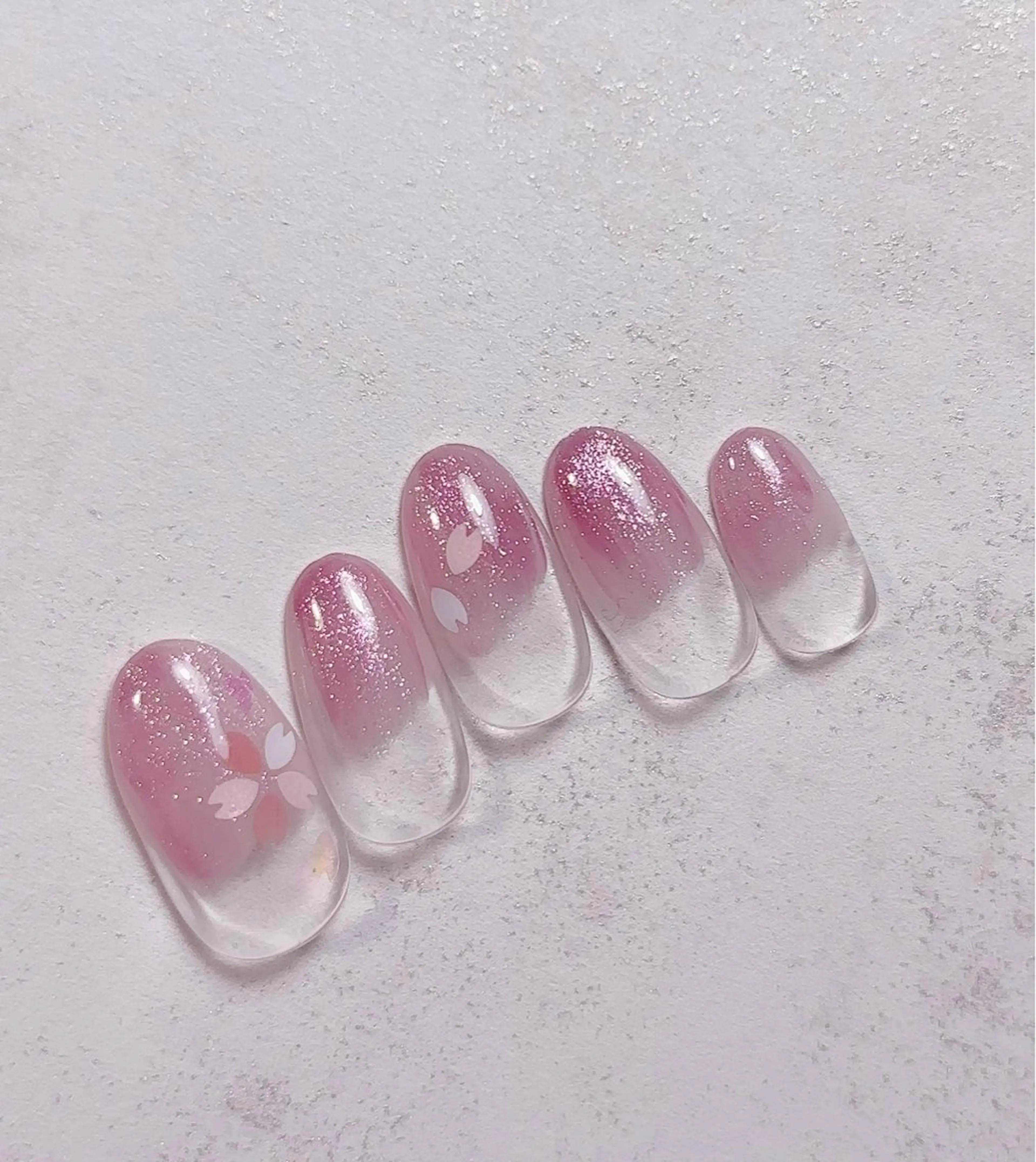 ネイル 桜ネイル ハンドネイル ella nail AIのネイルデザイン