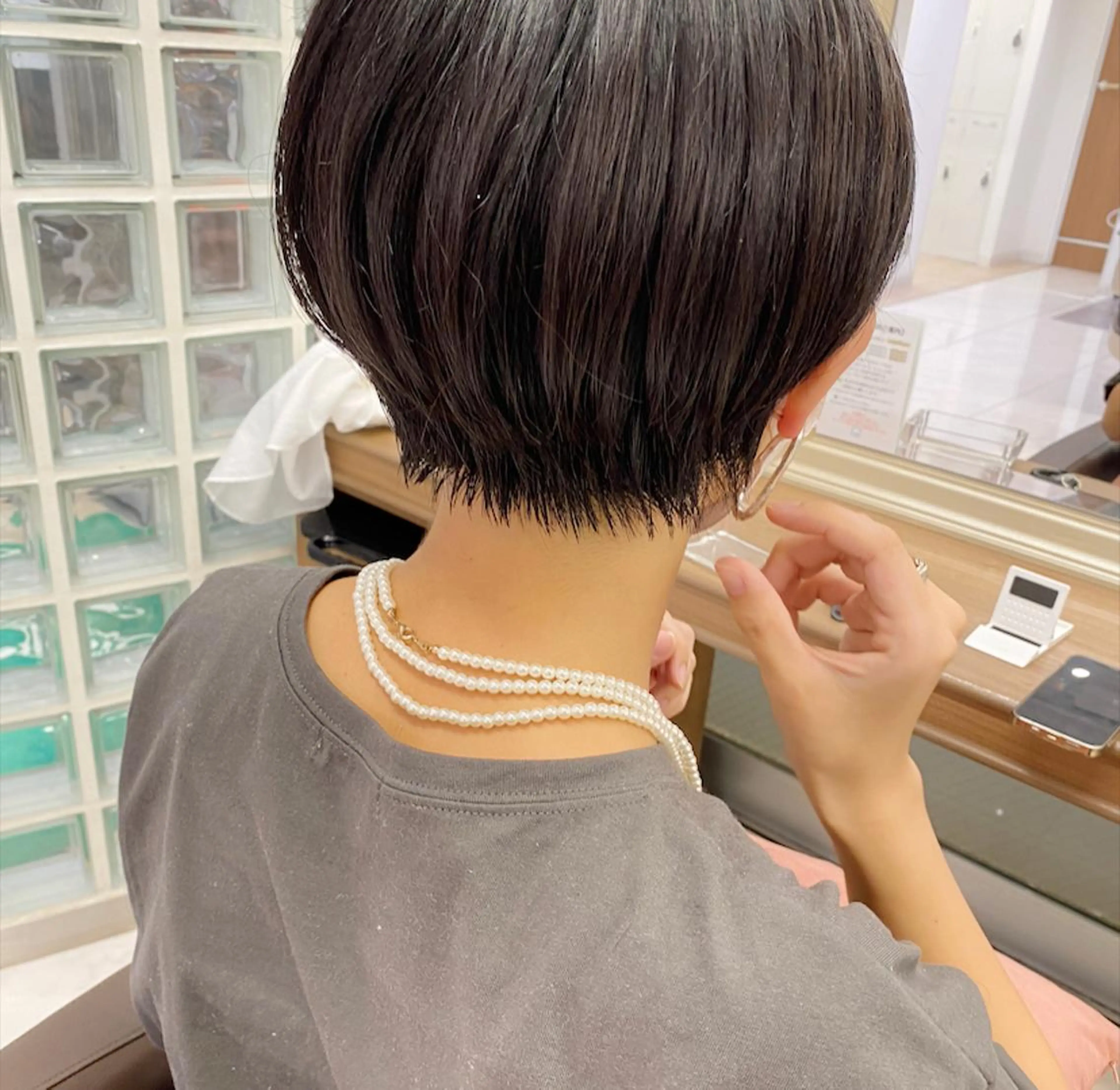 ショート カラー ショートヘア カット ヘアカラー 西山梨々/ボブ/ ショート/レイヤーのヘアスタイル