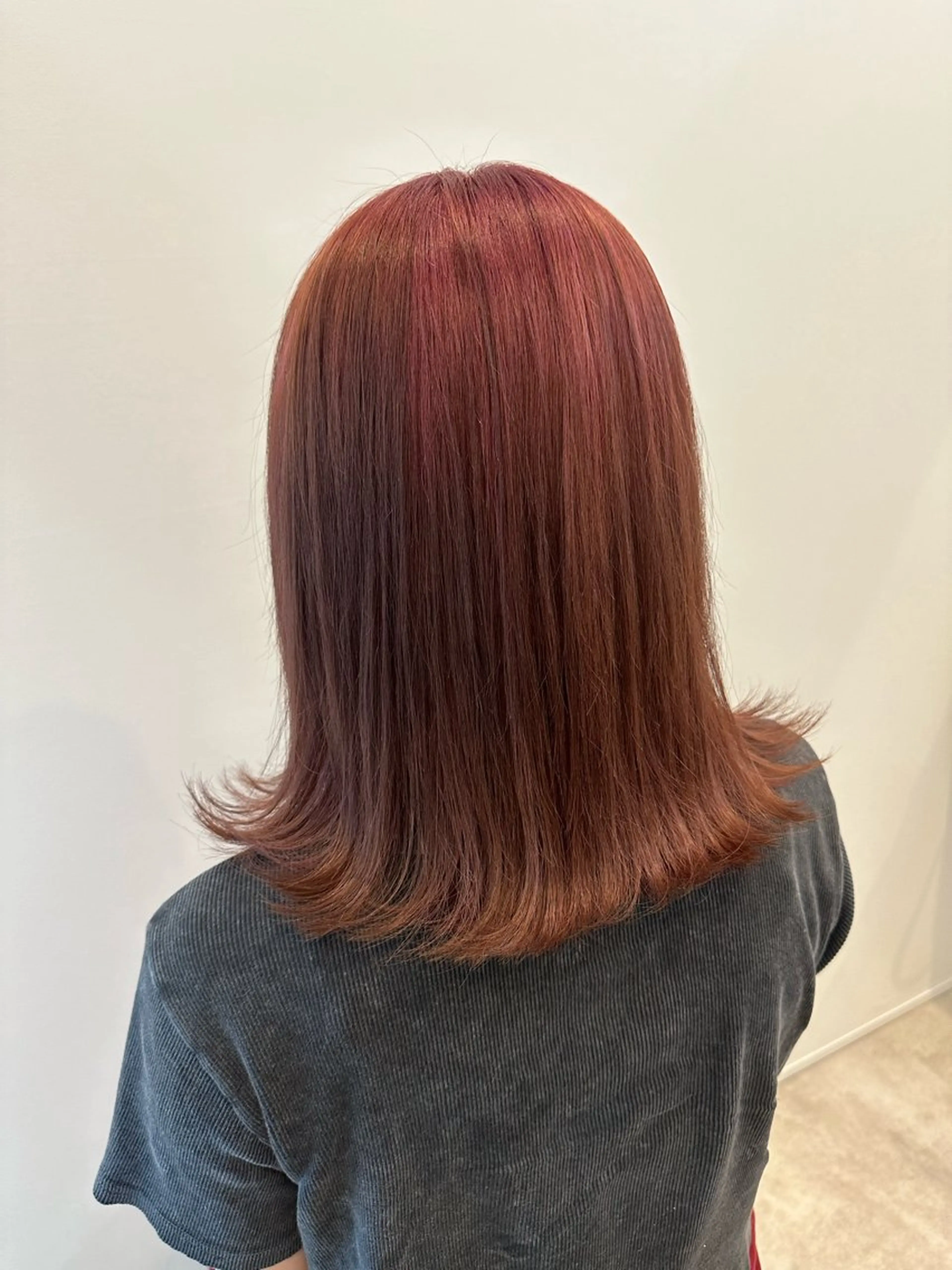 ミディアム カラー 海外ヘア/透明感カラ ー🍒nao.のヘアスタイル