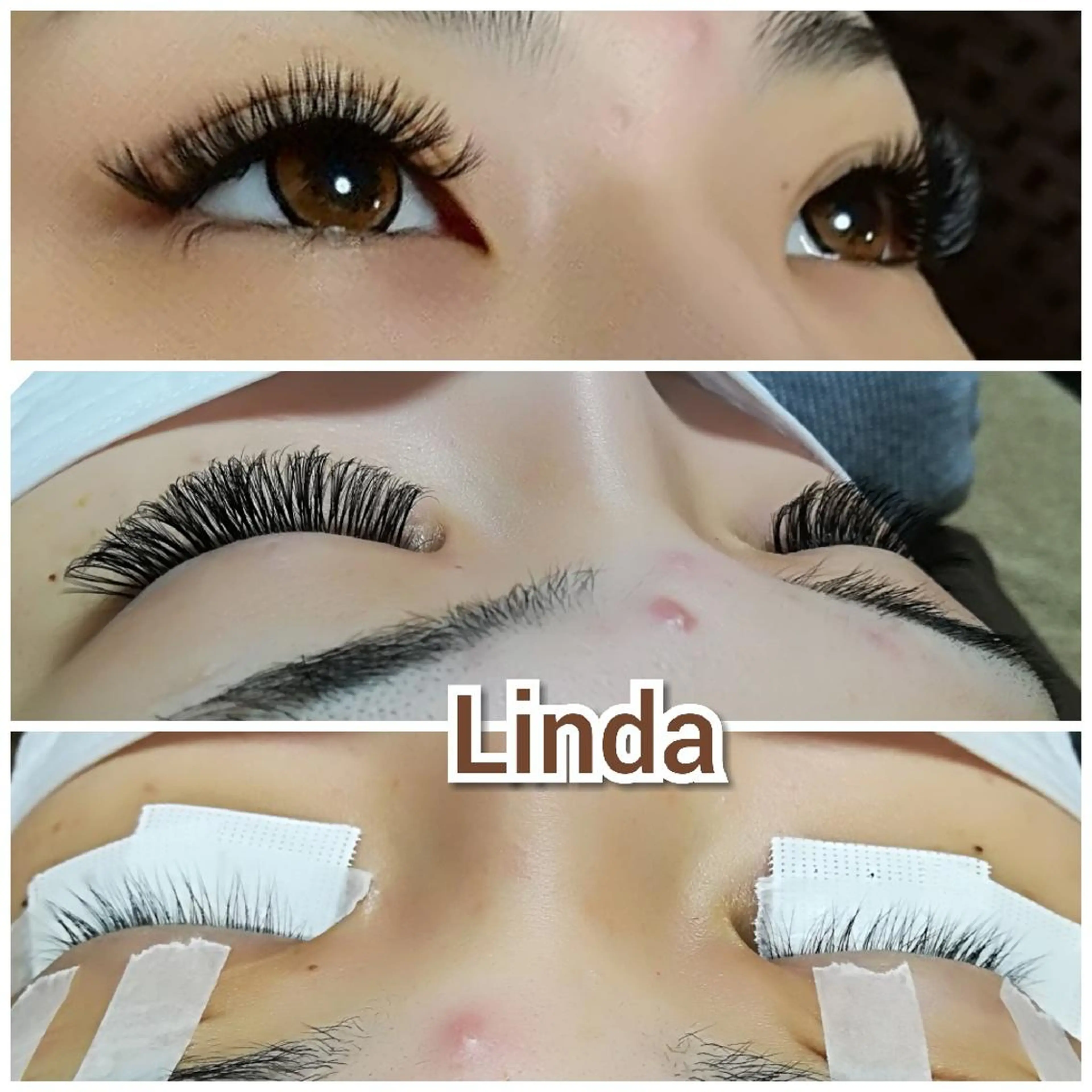 マツエク・マツパ 付け放題 ボリュームラッシュ linda lashesのマツエク・マツパデザイン