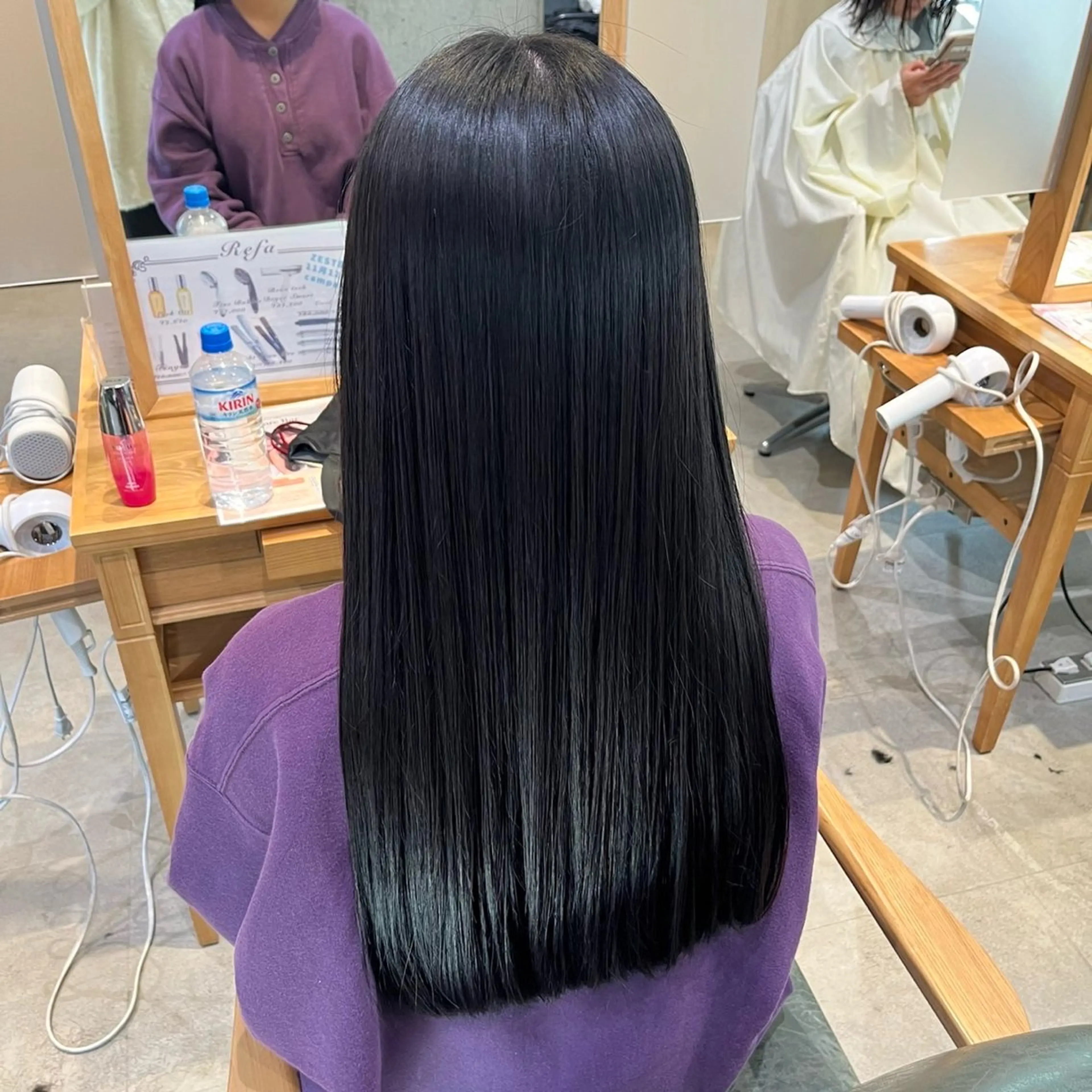 ロング 学生 髪質改善 縮毛矯正 酸性ストレート 縮毛矯正 ジャニヲタ美容師 /👒ルナ🛍のヘアスタイル