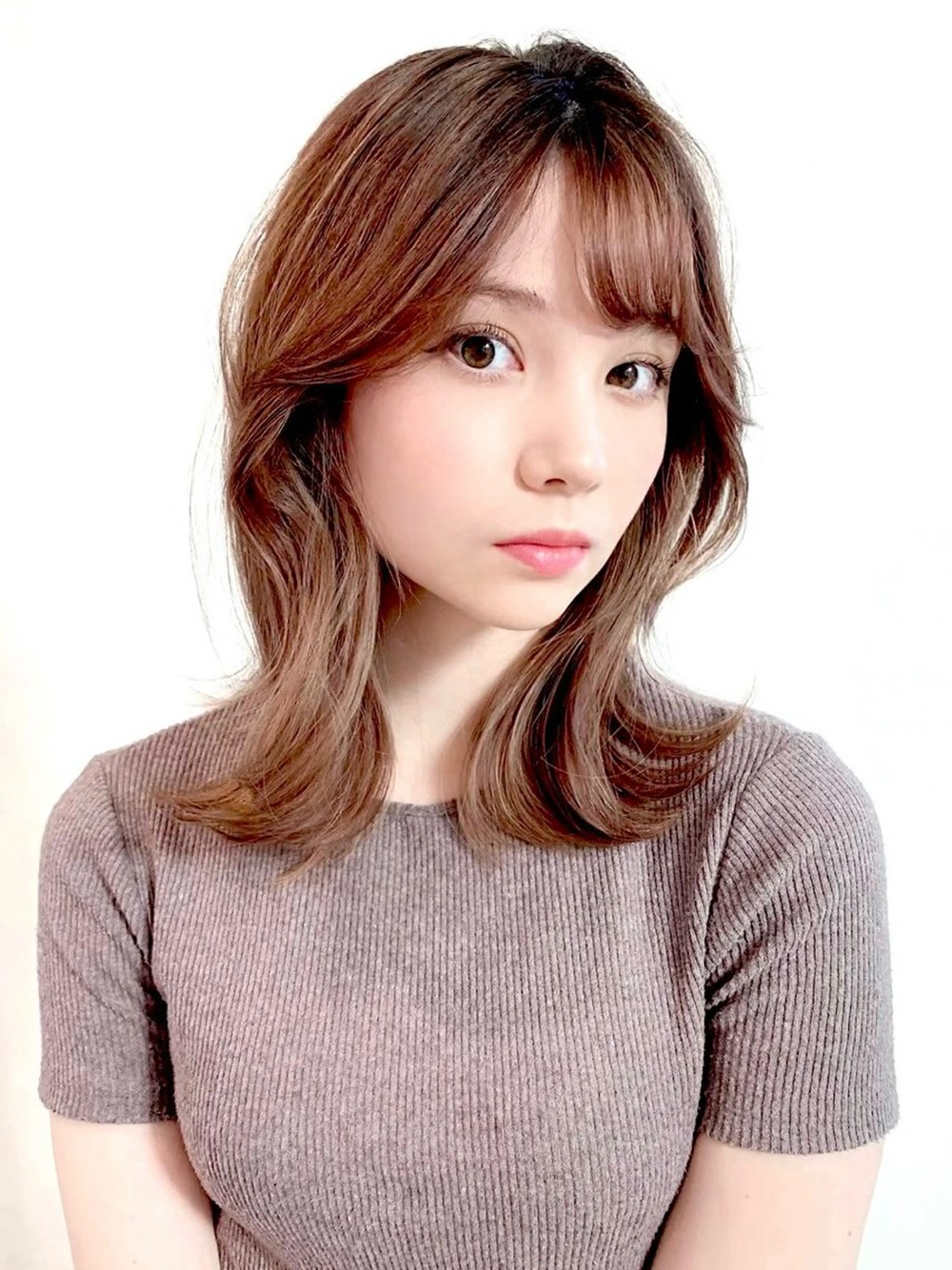ミディアム Matie銀座所属・mun 【縮毛矯正】 モデル様募集中🫧のヘアスタイル