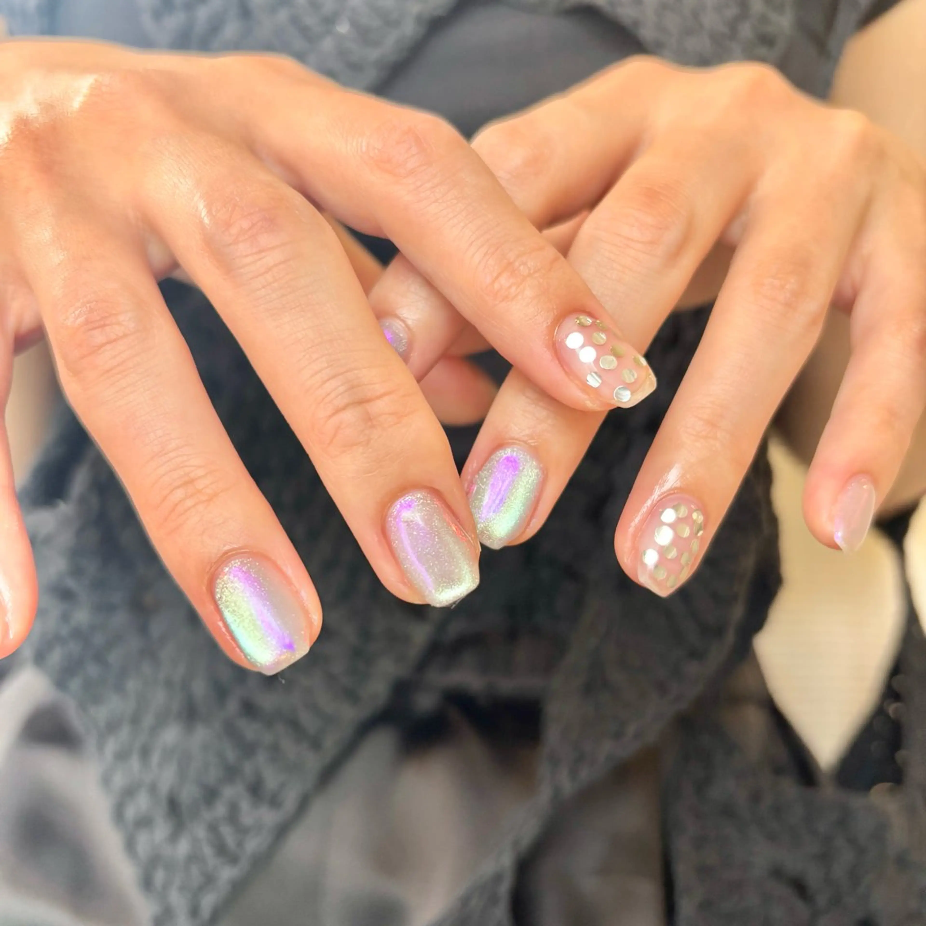 ネイル オーロラネイル ハンドネイル LYLY yukiのネイルデザイン