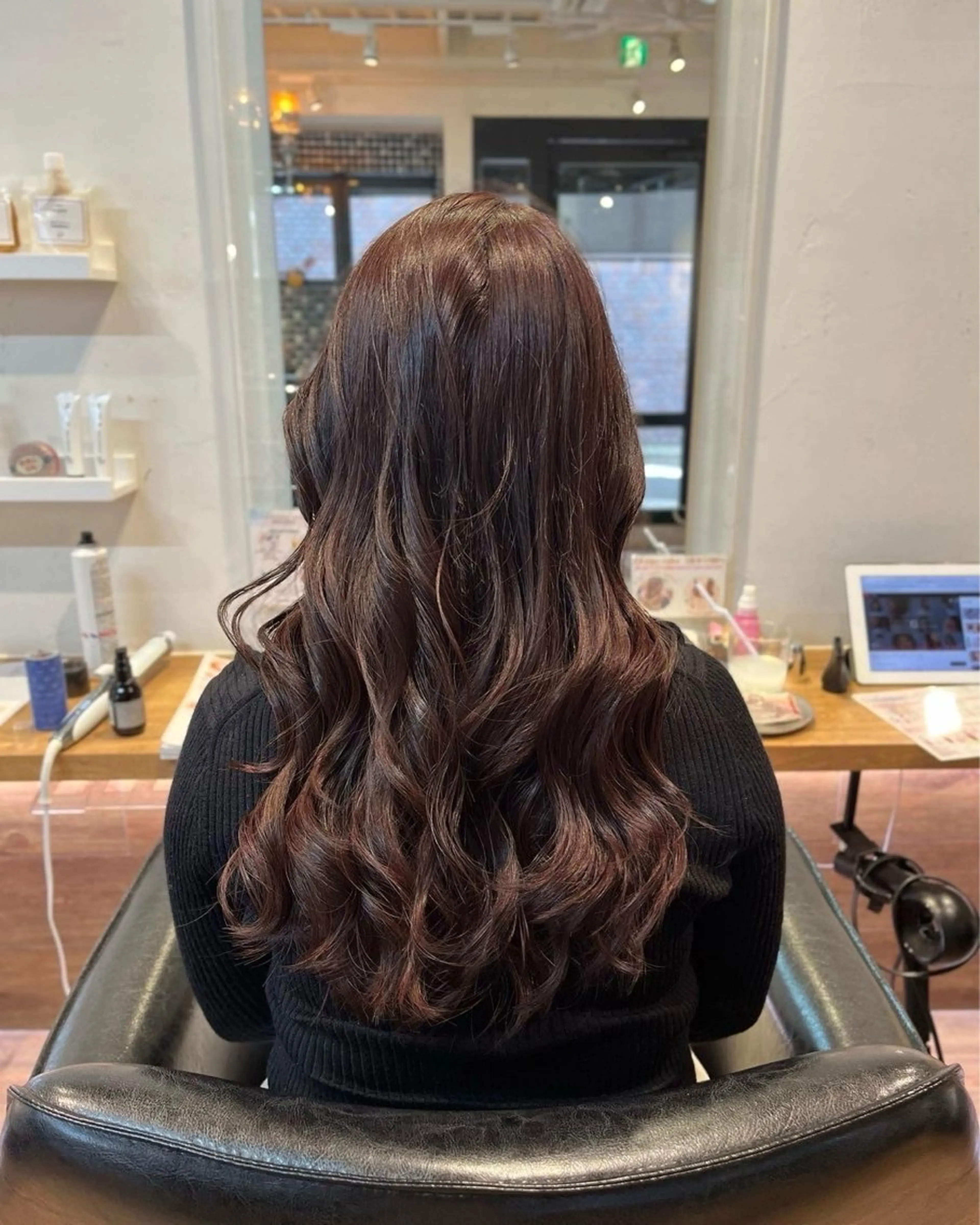 ロング 松永 直子のヘアスタイル