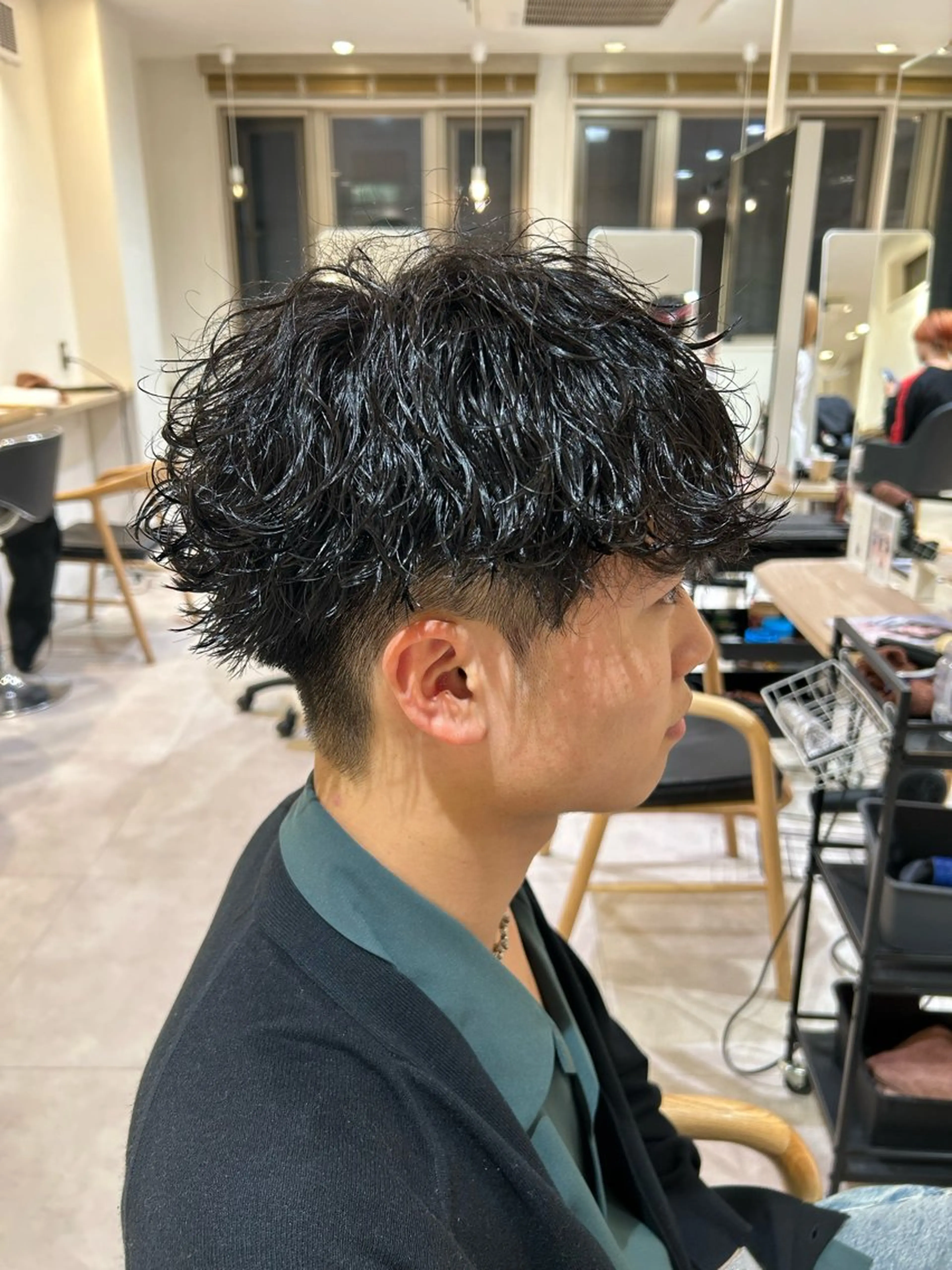 パーマ メンズ カット パーマ AI TOKYO men’s 横浜所属・大森 萌生のヘアスタイル