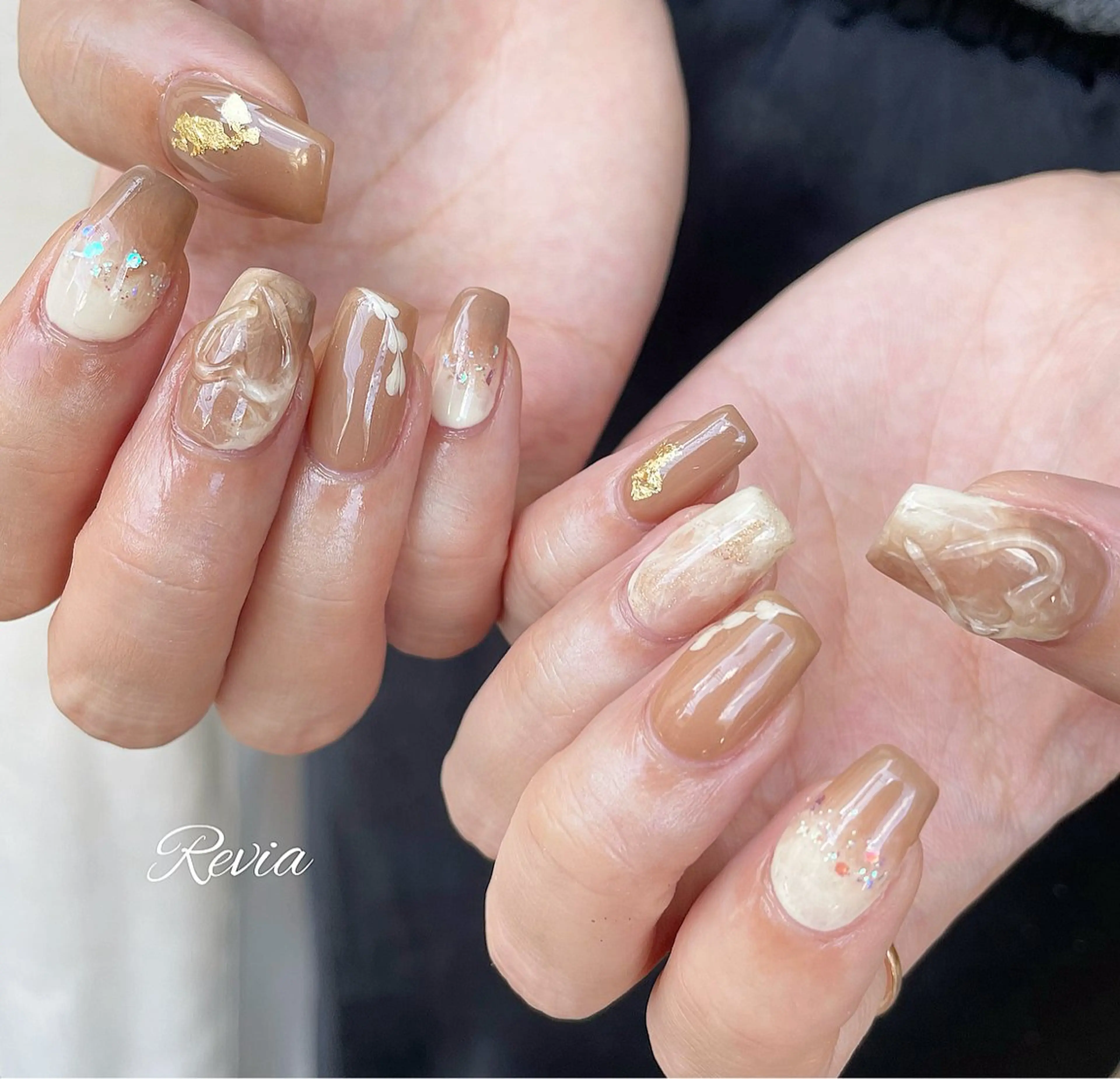 ネイル ハンドネイル revia所属・ERI Nailistのネイルデザイン