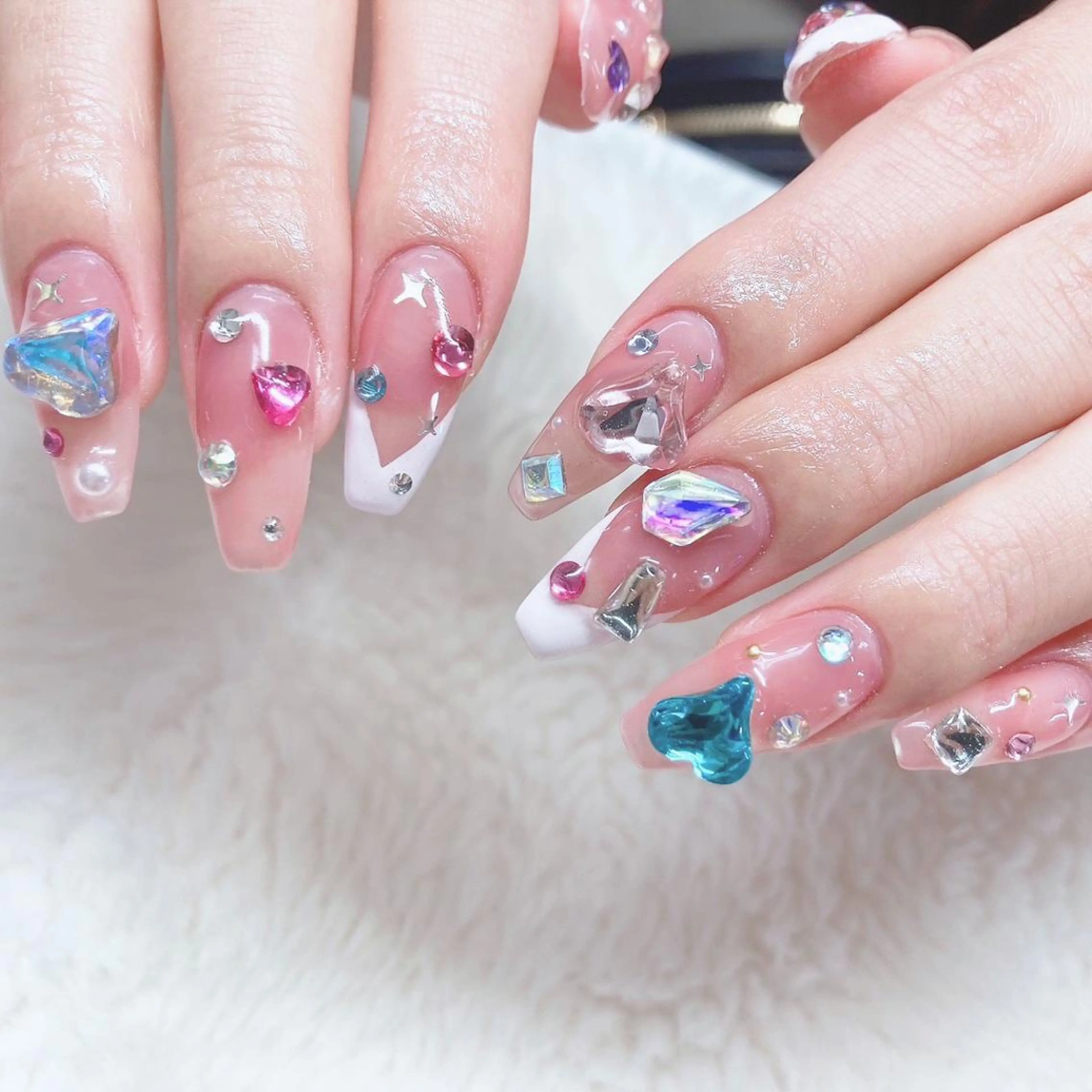 ネイル フレンチネイル 韓国ネイル ピンク シンプルネイル ハンドネイル Nail lieNのネイルデザイン