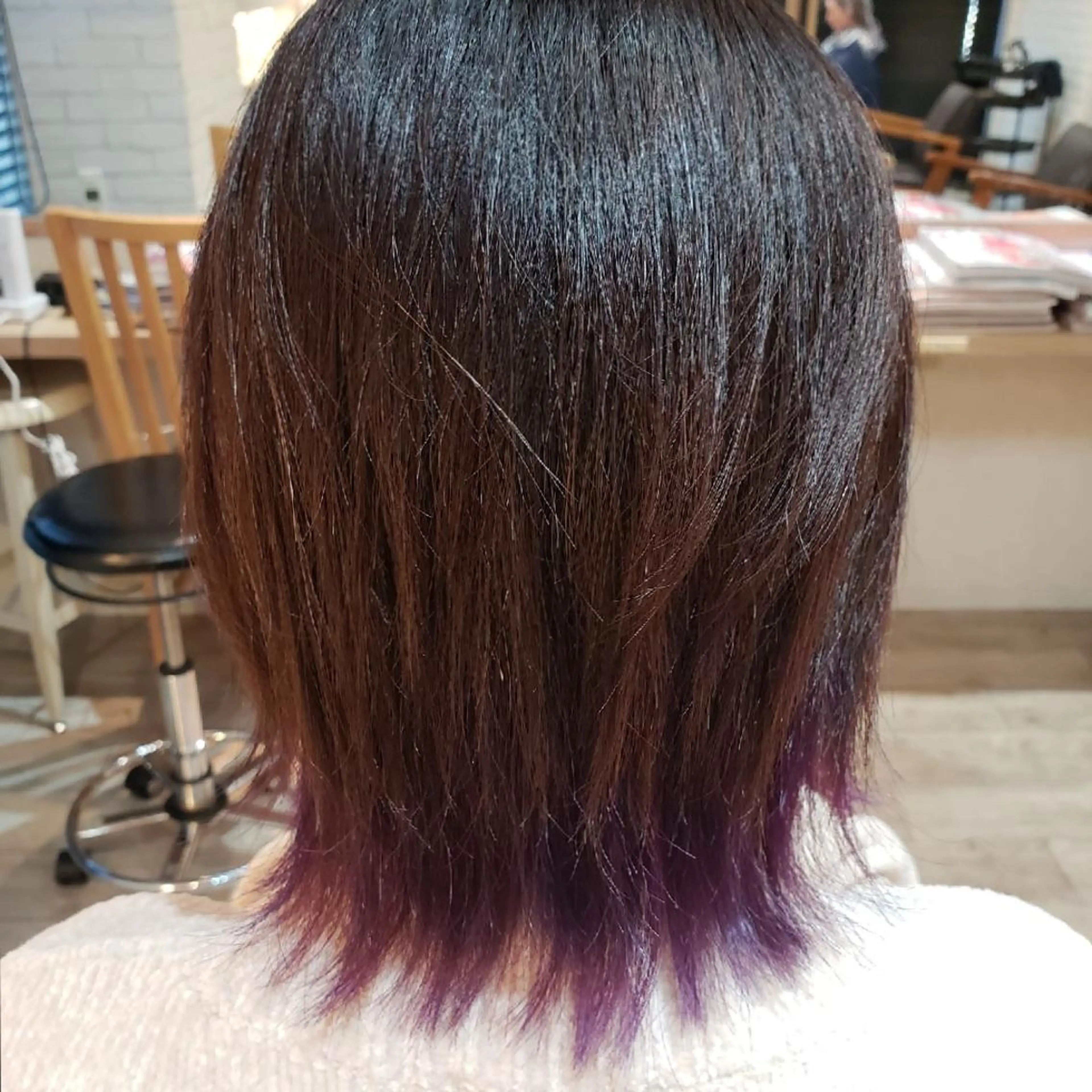 カラー ブリーチ バイオレットカラー 浅野 Roots店長のヘアスタイル