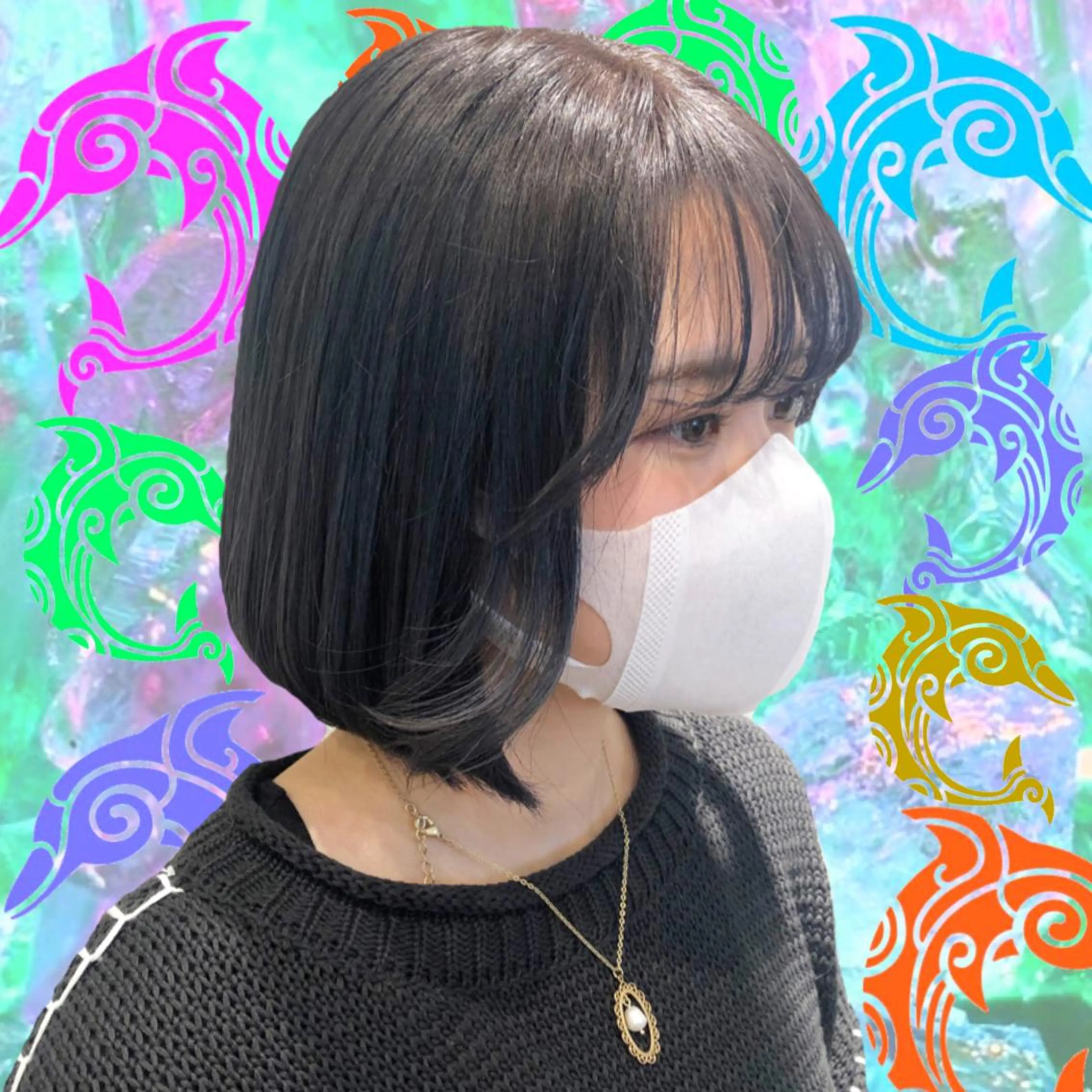 ショート カラー ブルーカラー シルバー ショートヘア 🌺ウルフカット職人 新垣渚🐺のヘアスタイル