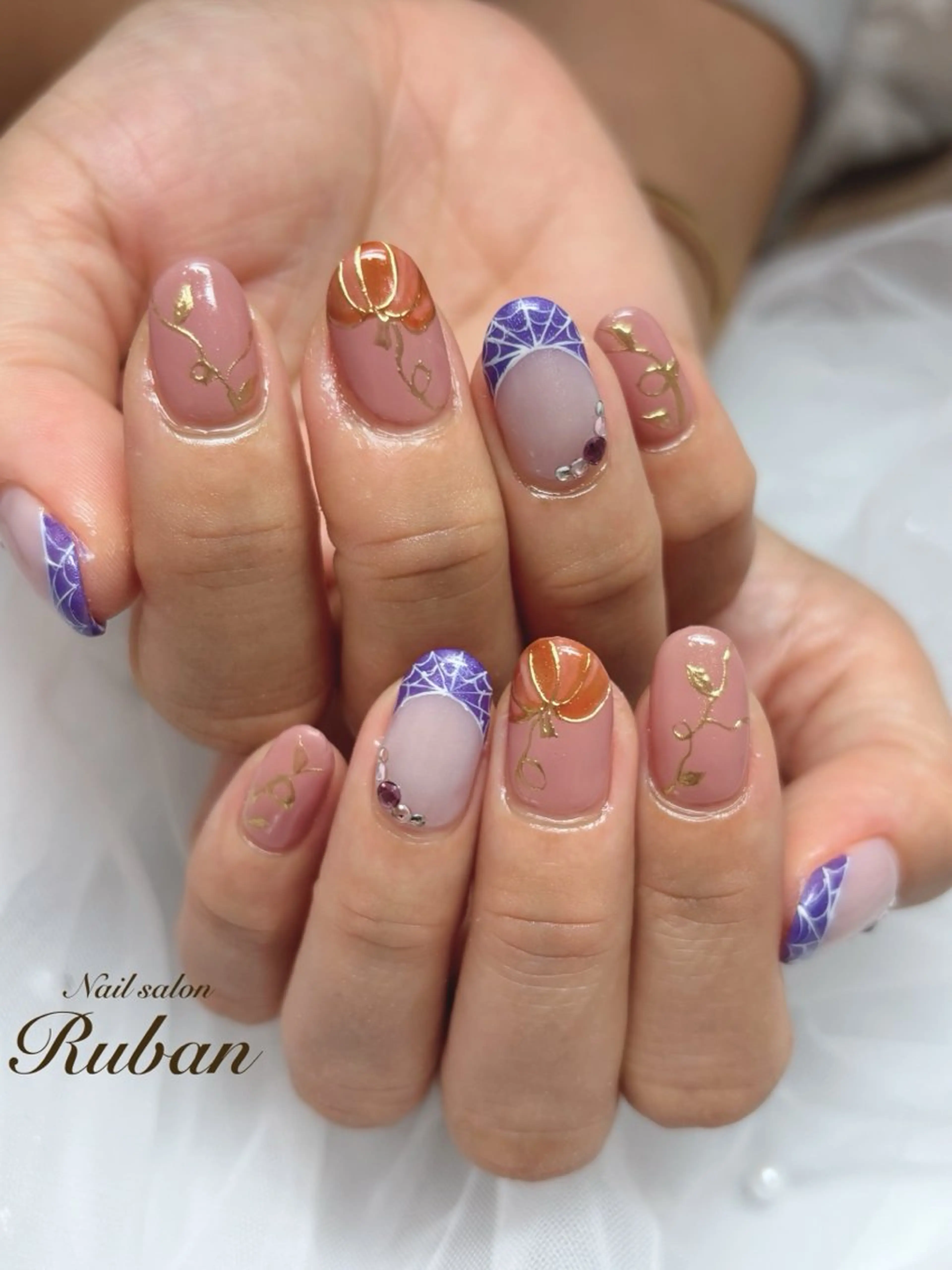 ネイル アートネイル ハロウィン 持ち込み Nail salon Ruban所属・Nail salon Rubanのネイルデザイン