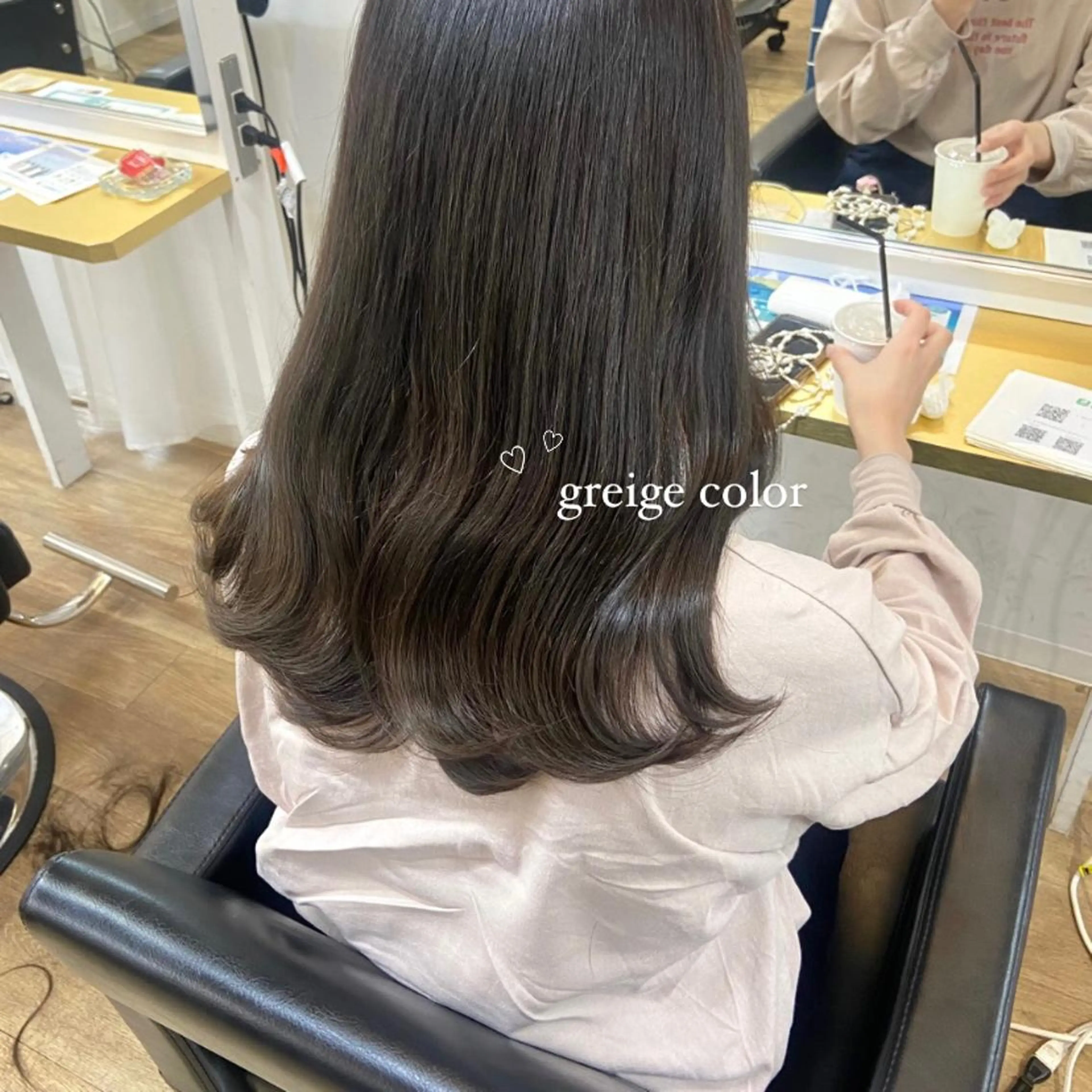 セミロング カラー mai 🥀 パーマモデル募集🌀のヘアスタイル