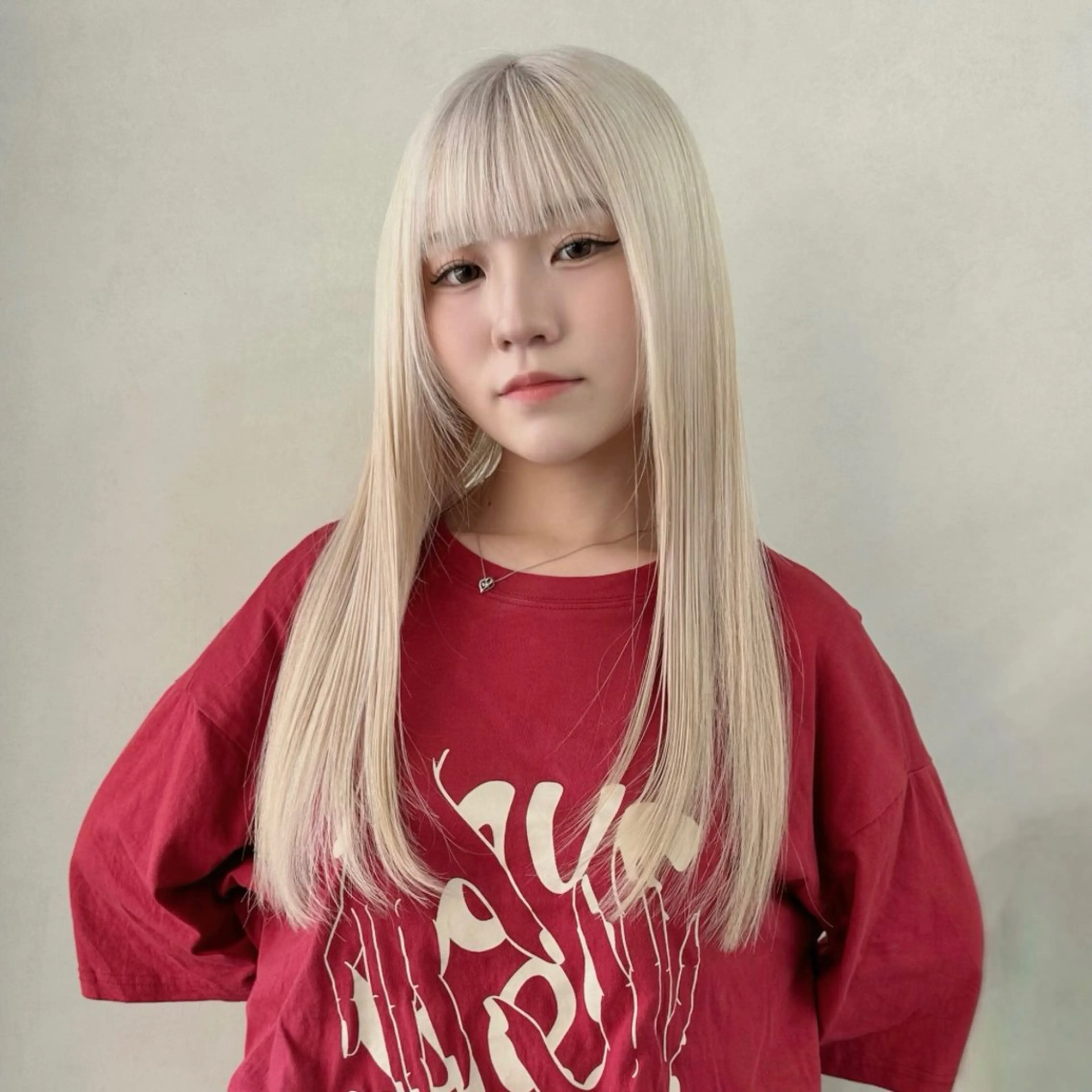 【黒髪→ブロンドヘアーへ✨】ブリーチ3回+カラー+tr《ブリーチカラー、ムラ修正、ホワイトカラー、ペールカラー、梅田》の写真