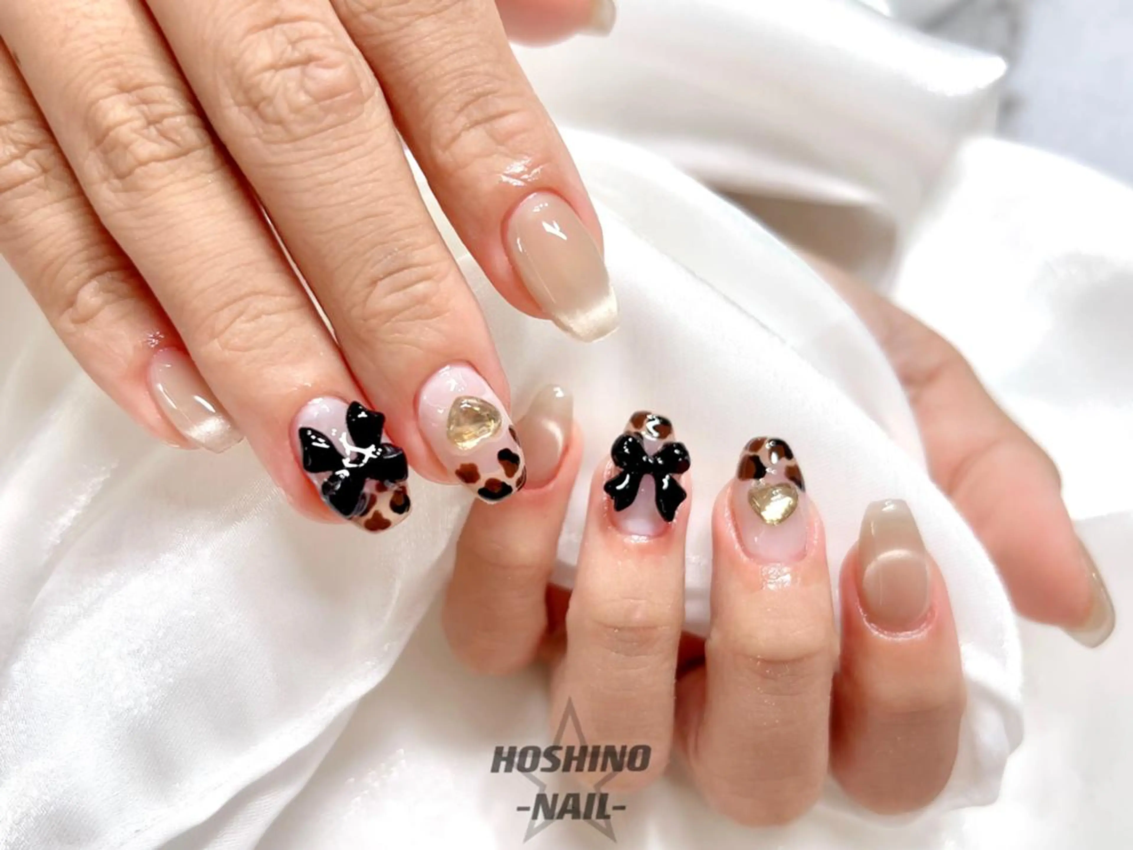 ネイル フレンチネイル マグネットネイル ワンホンネイル ★HOSHINO NAIL★のネイルデザイン