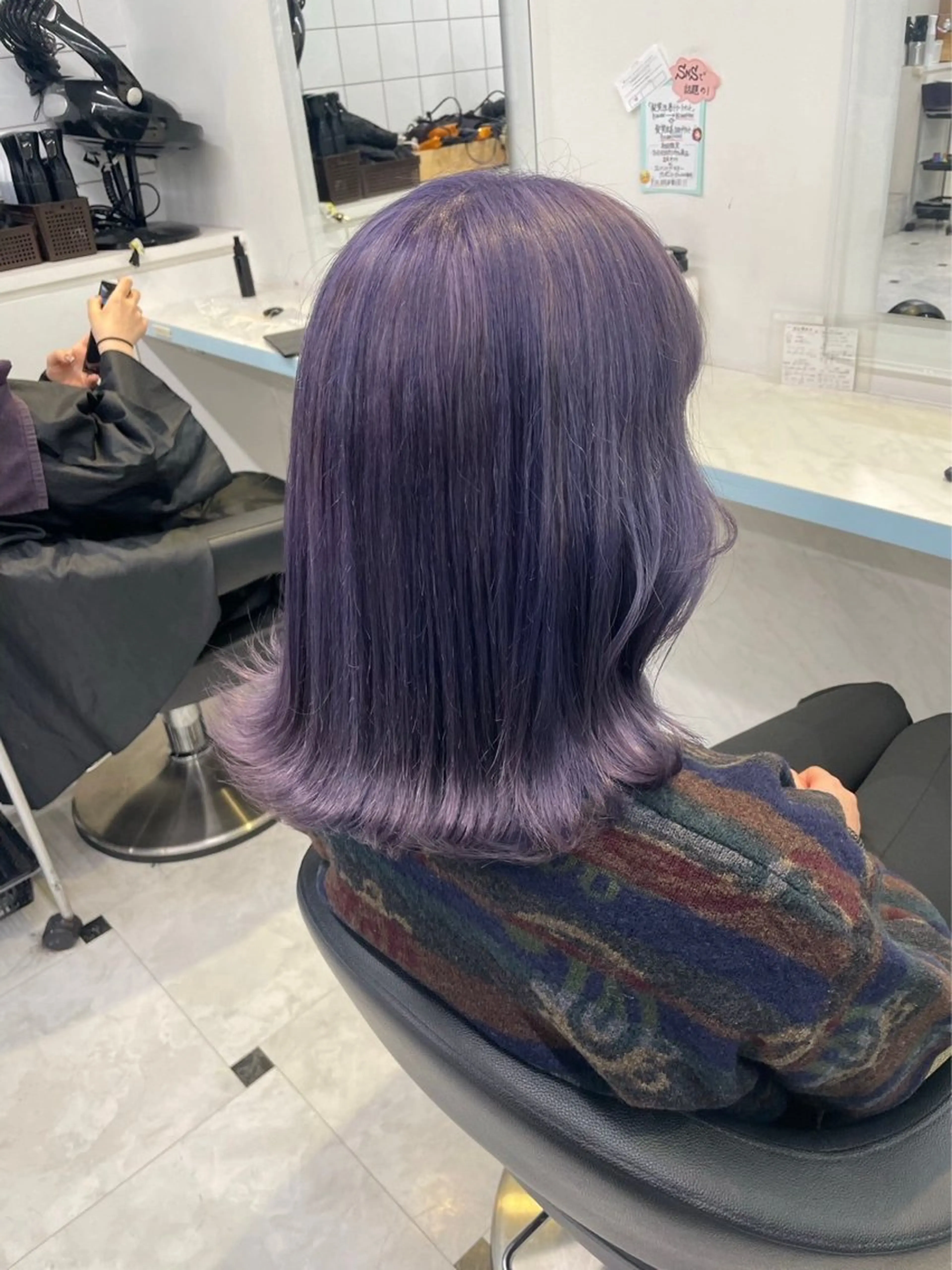 ロング カラー ハイトーン🌈メンズ カット♡Machanのヘアスタイル