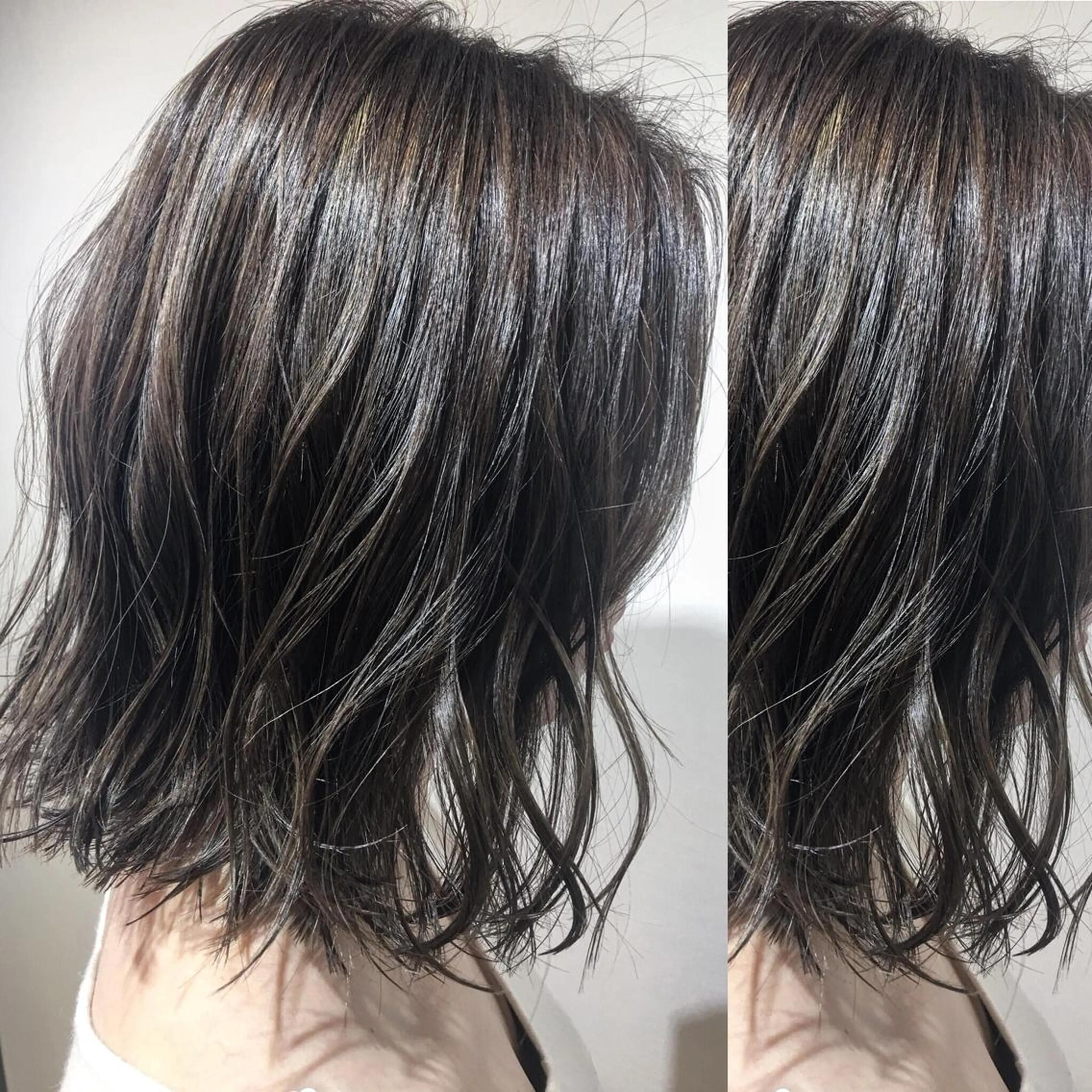ミディアム カラー box  mico. mutsumiのヘアスタイル
