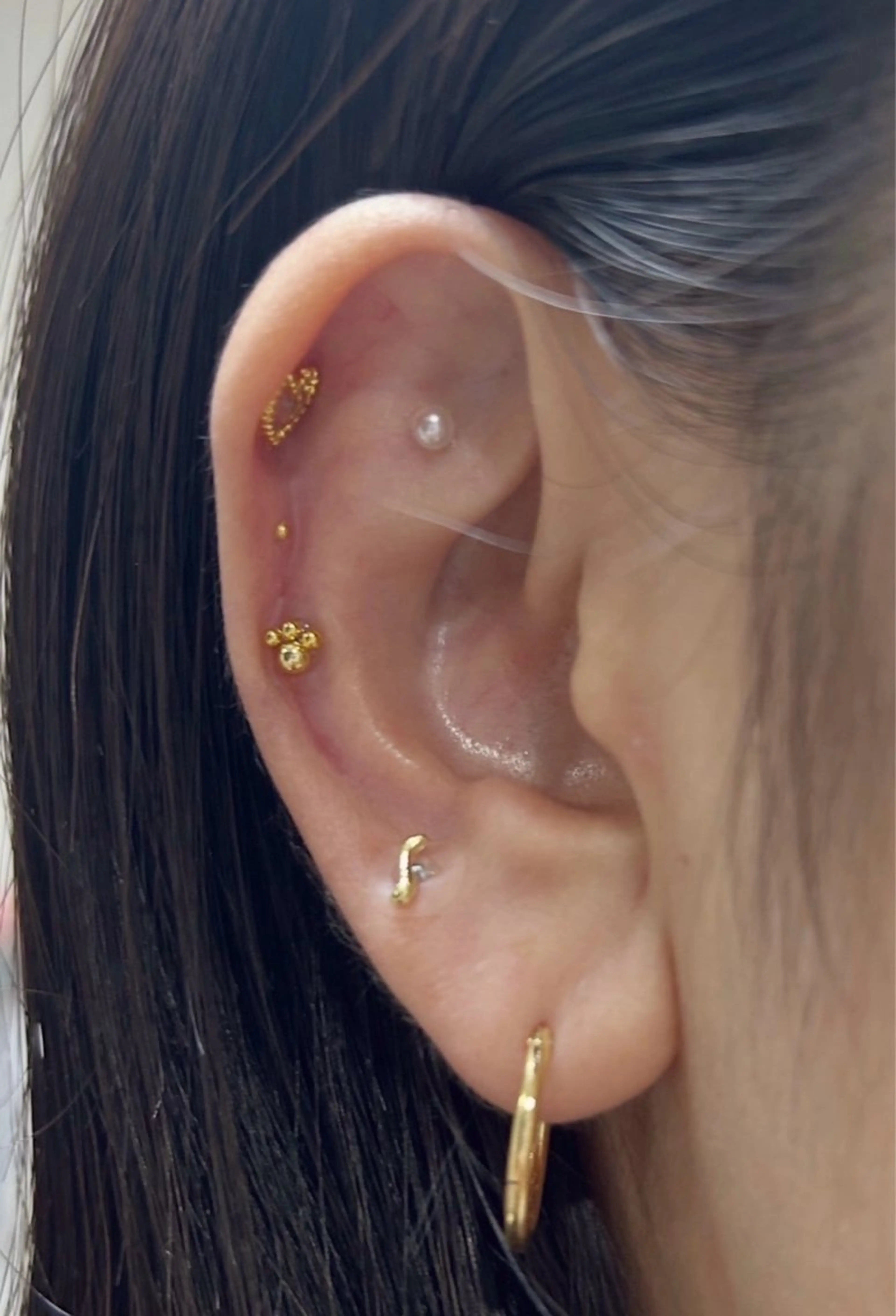 平日特別料金🪽フラットラッシュ130本×Ear care(耳つぼほぐし)30分の写真