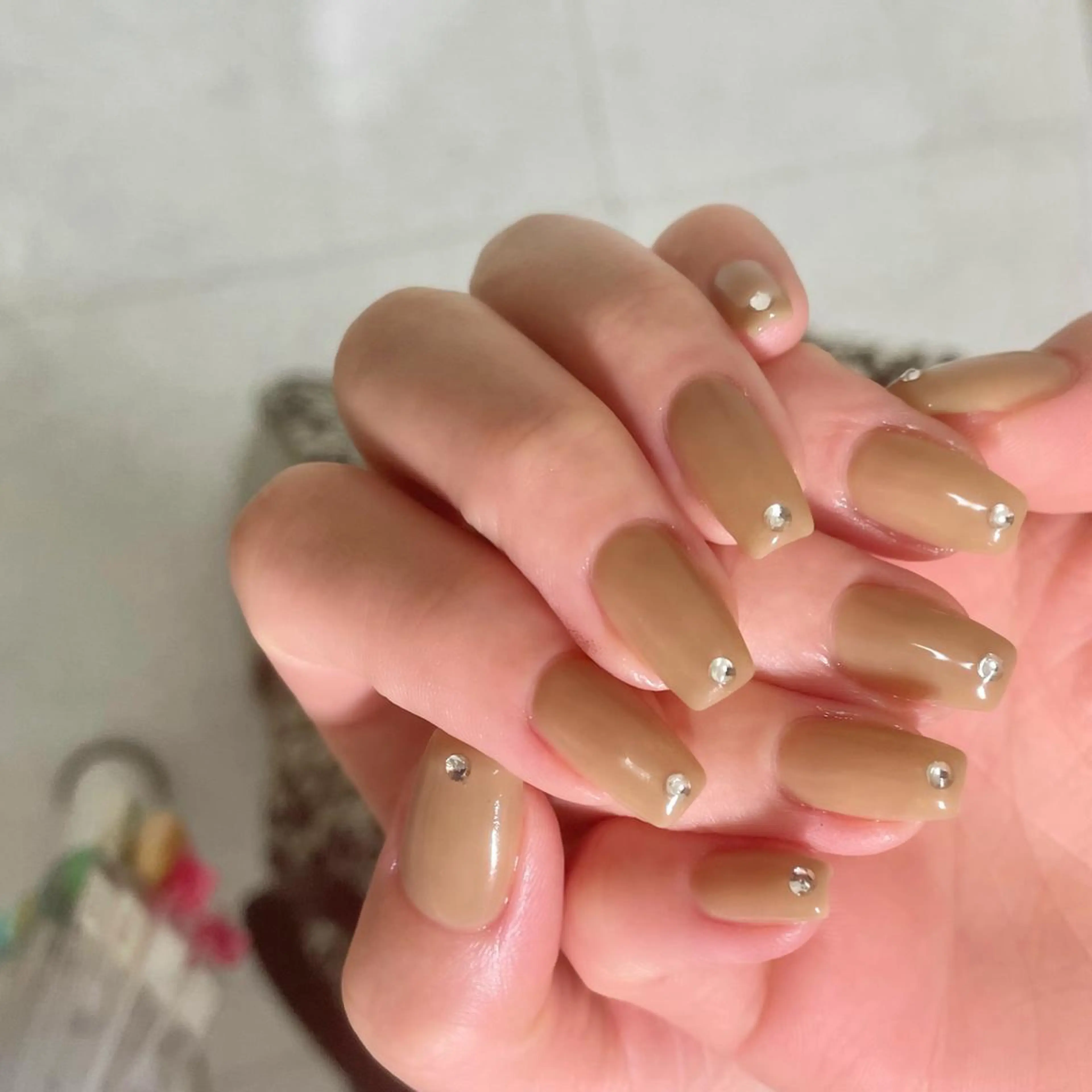 ネイル ストーンネイル ハンドネイル ハンドケア m-nail所属・m-nail 🌙minamiのネイルデザイン