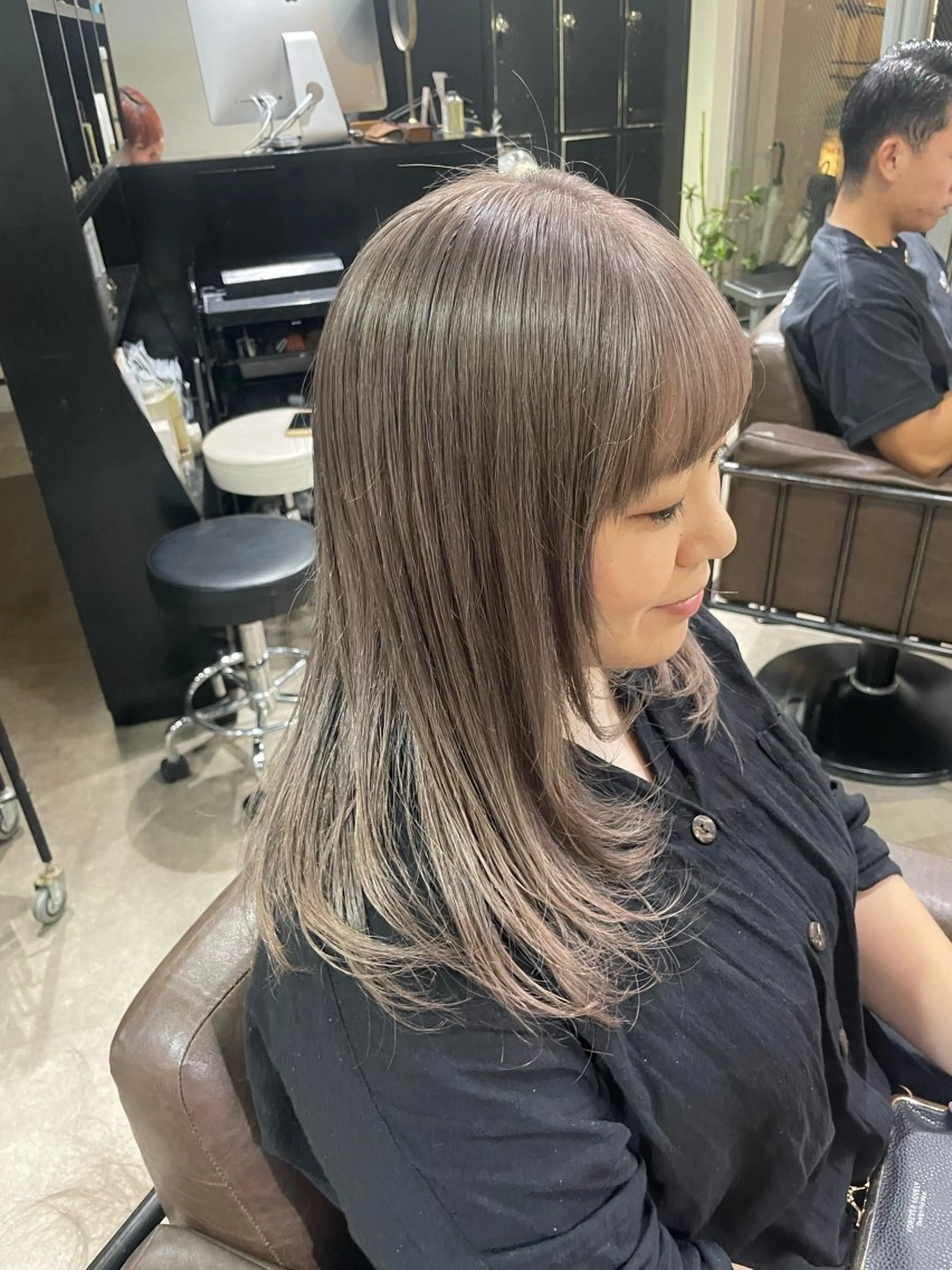 カラー ヘアカラー トリートメント ブリーチ✨ハイライト 透明感カラー/アヤノのヘアスタイル