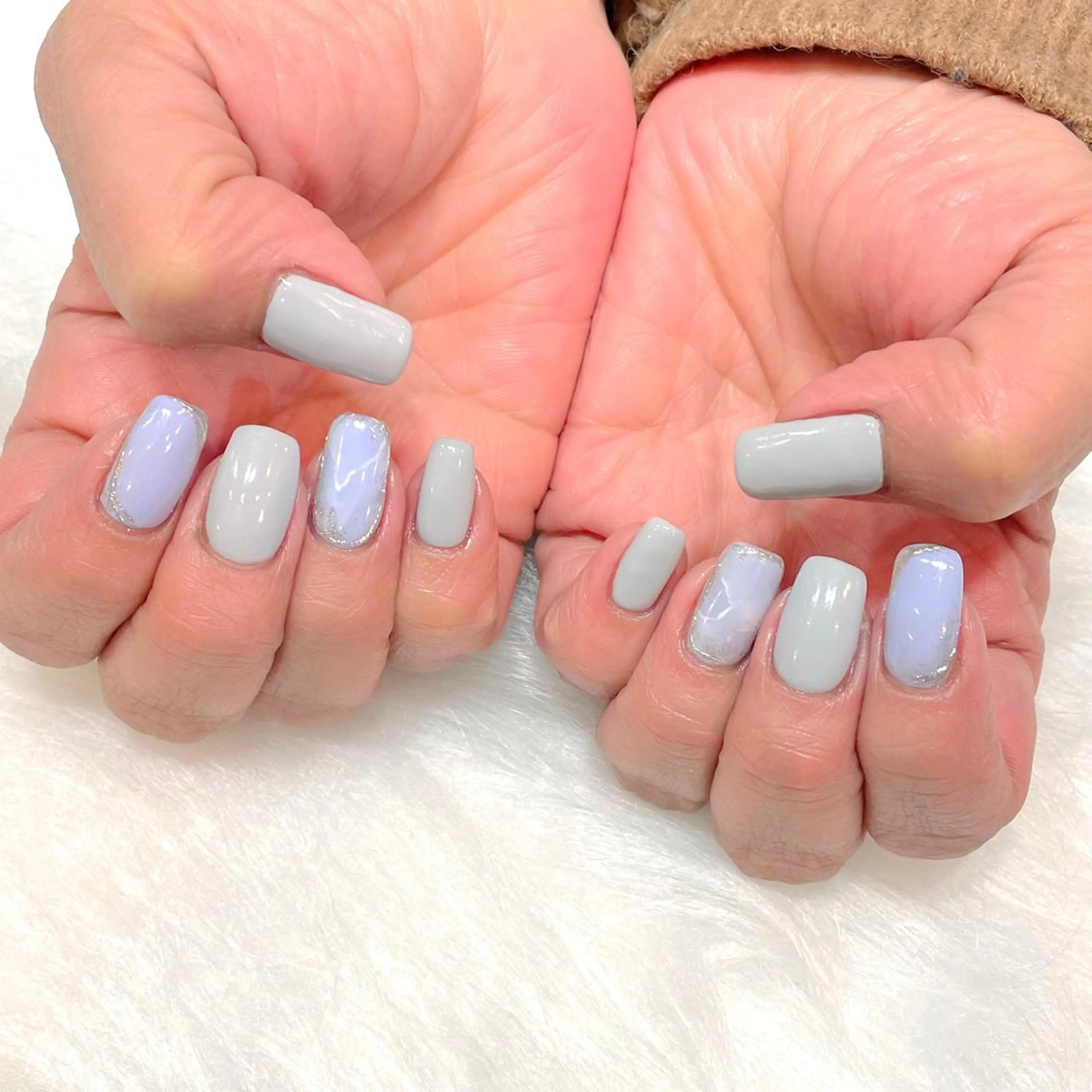 ネイル ニュアンスネイル パープル 春ネイル MADDY NAILS所属・MADDYNAILS ✴︎柏痛ネイルのネイルデザイン