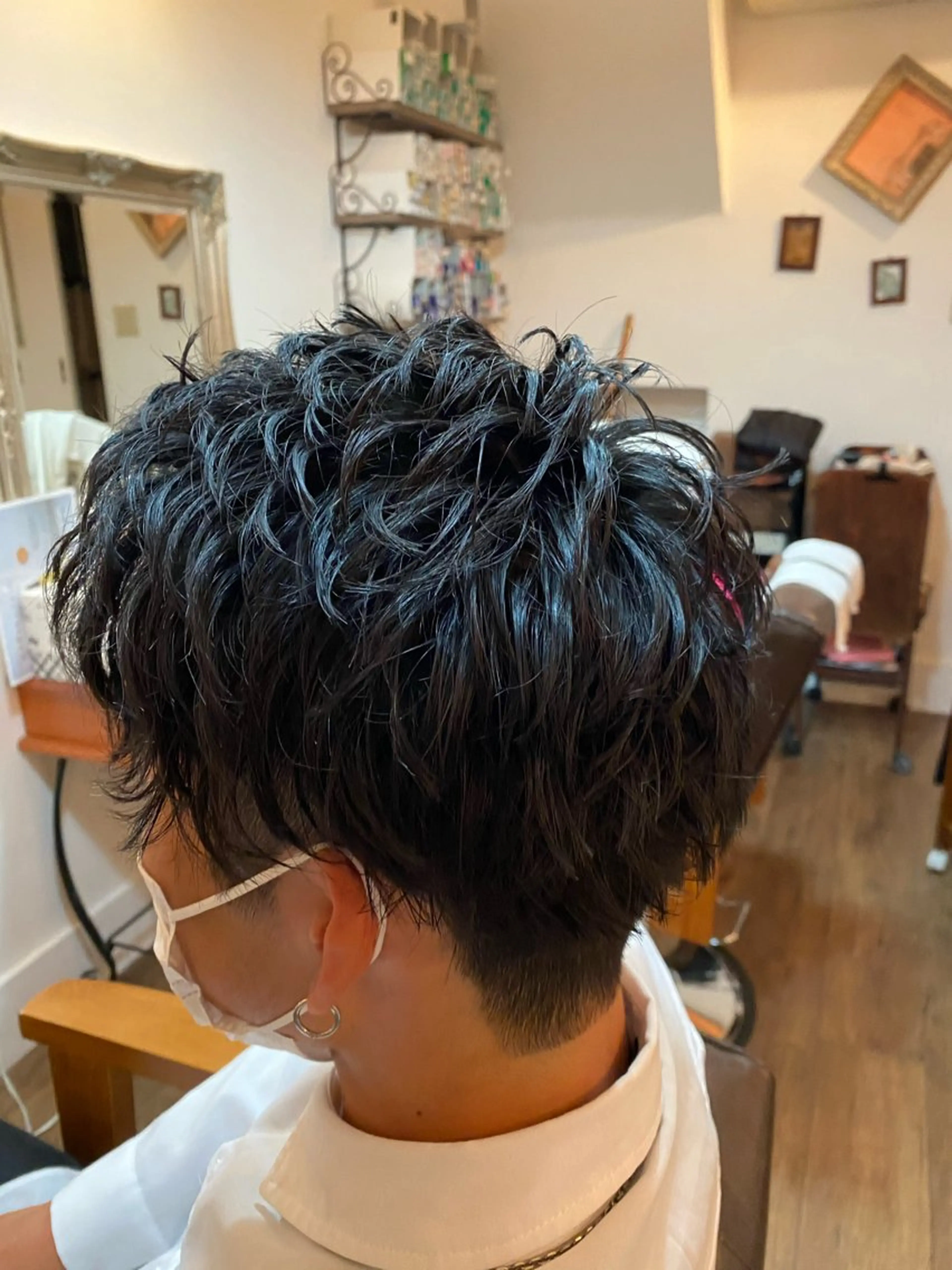 メンズ マッシュ 刈り上げ 鶴田 悠斗のヘアスタイル