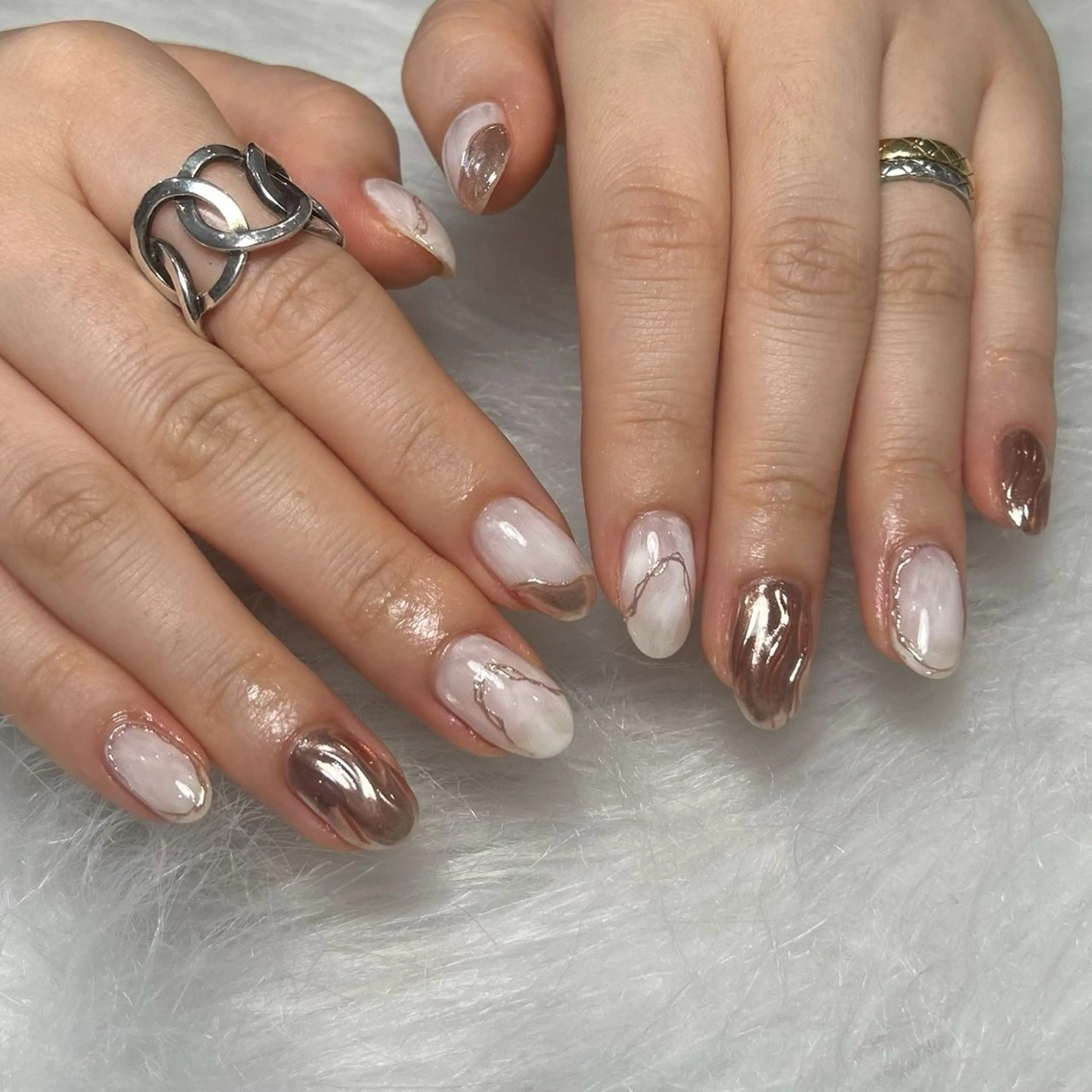 ネイル ハンドネイル 【パラジェル・フィルイン取扱店】EmaNail +kihakuya（エマネイル）天満橋店所属・EmaNail🎀 エマネイル天満橋店のネイルデザイン