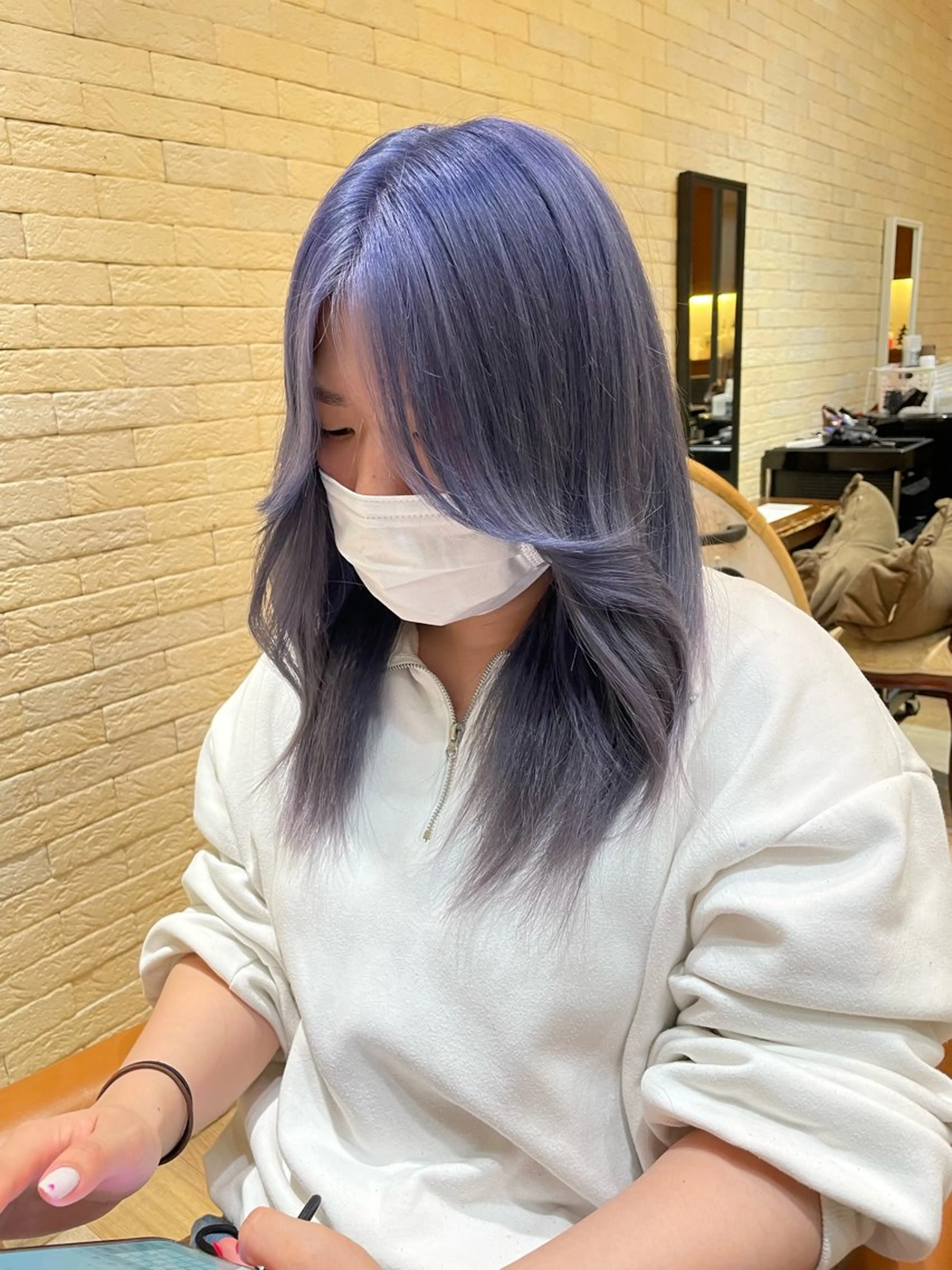 セミロング 亀川蓮 Agu hairのヘアスタイル