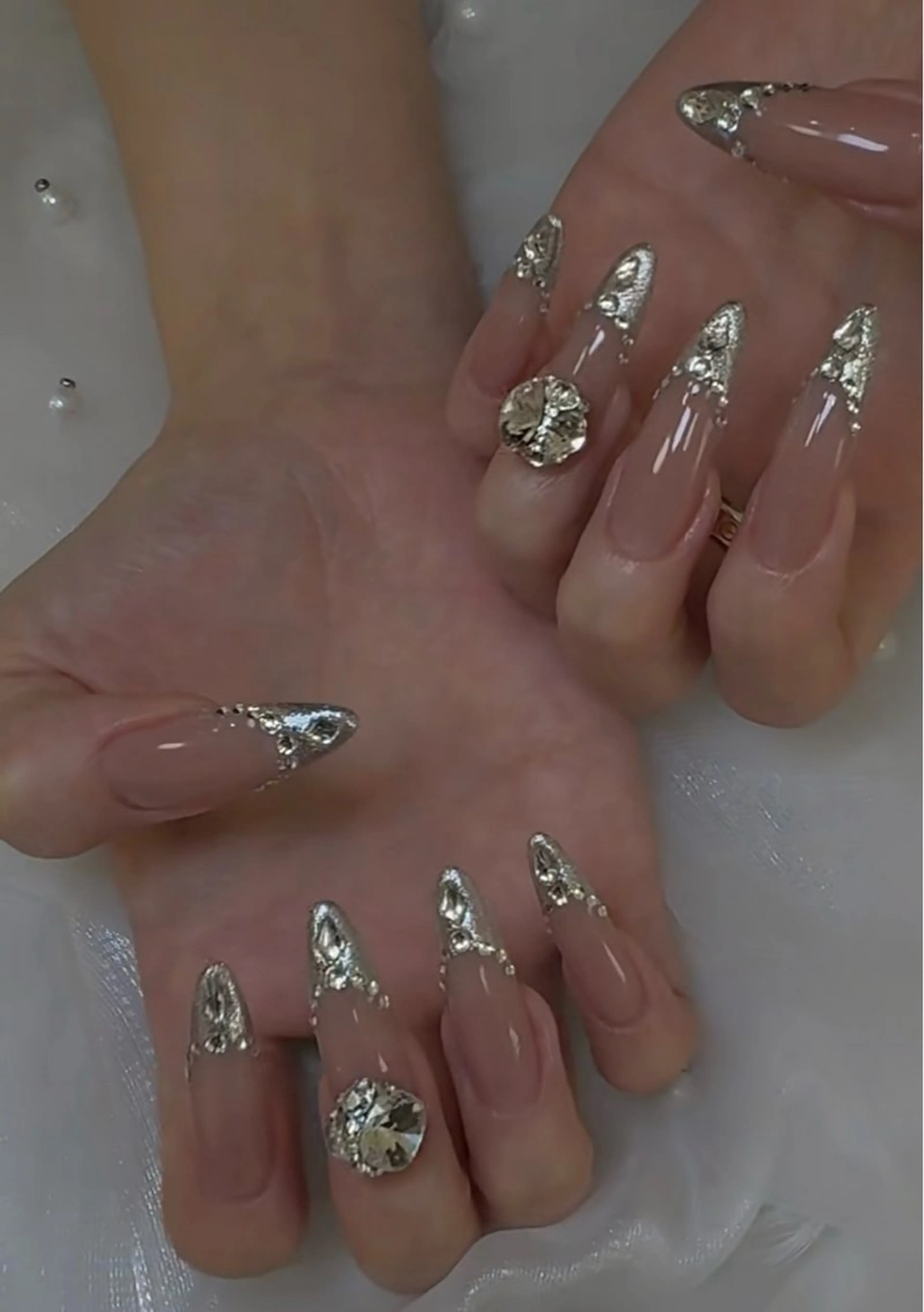 ネイル オーロラネイル べっ甲ネイル ブルー チークネイル フットネイル ハンドネイル ハンドケア For you. Nail Salonのネイルデザイン