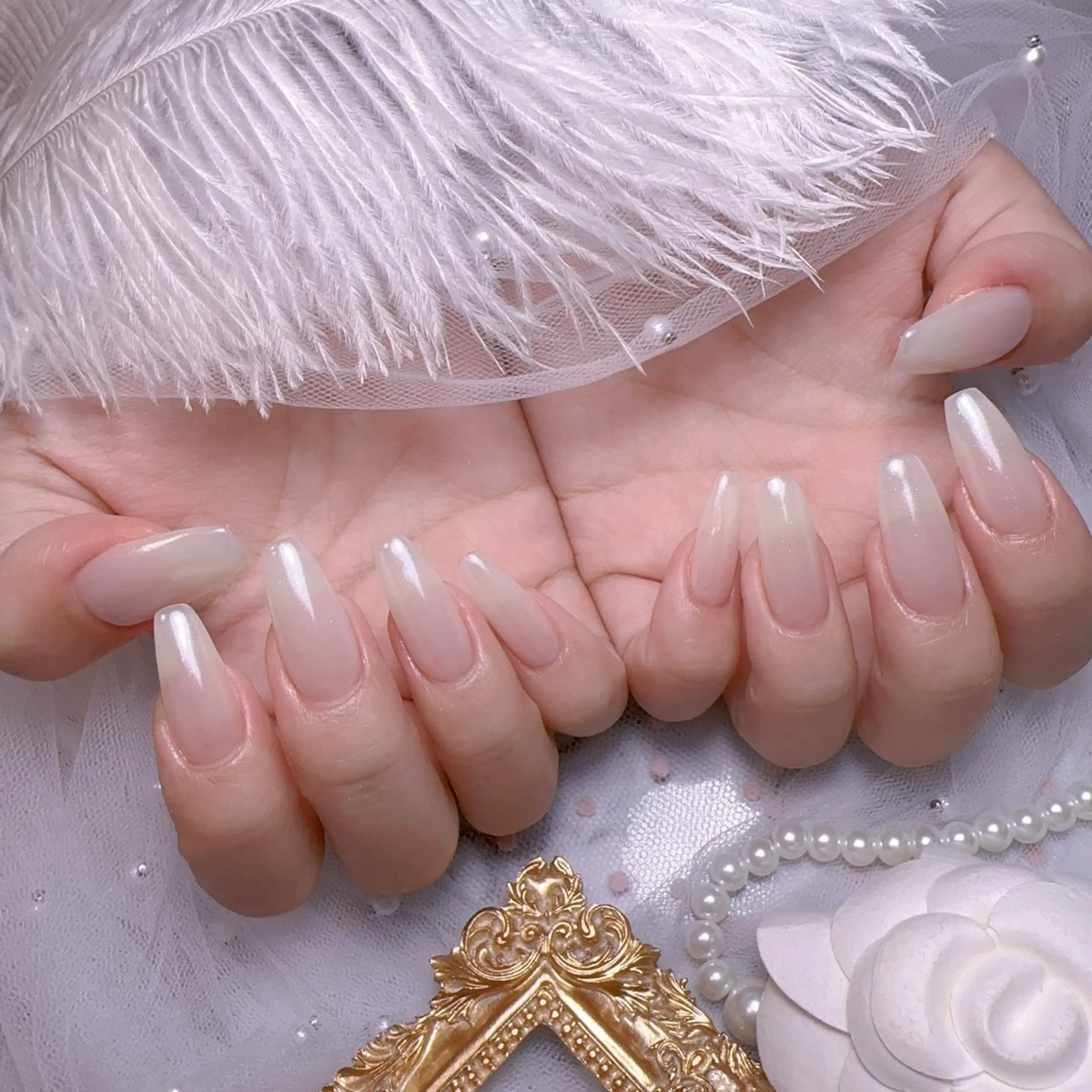 ネイル オーロラネイル フットネイル 韓国ネイル ラメ(グリッター) ラメグラデーション ハンドネイル Belle nail salon 新小岩のネイルデザイン