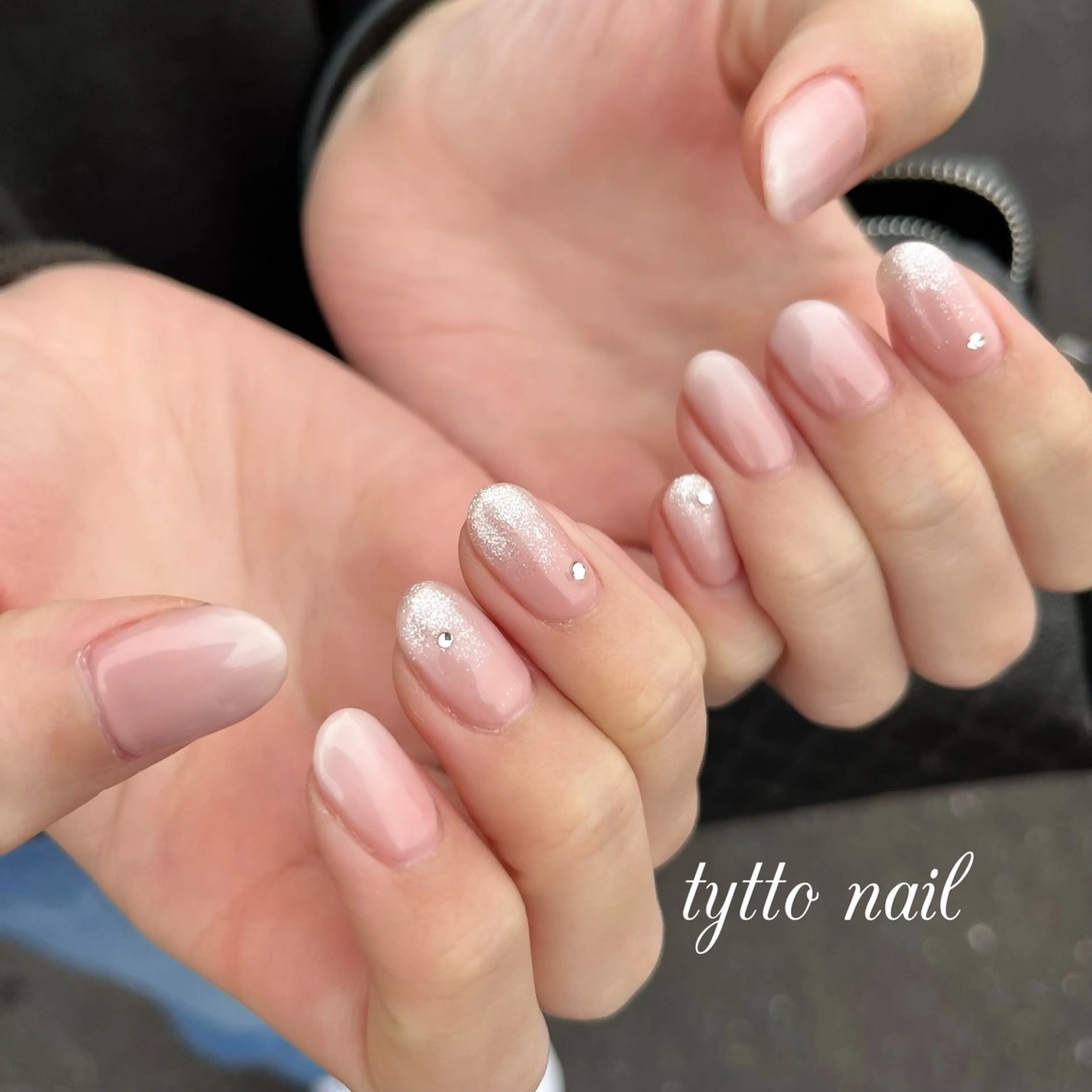 ネイル グラデーション オフィスネイル ピンク シンプルネイル tytto nail ❤︎‪‪eri‪‪のネイルデザイン