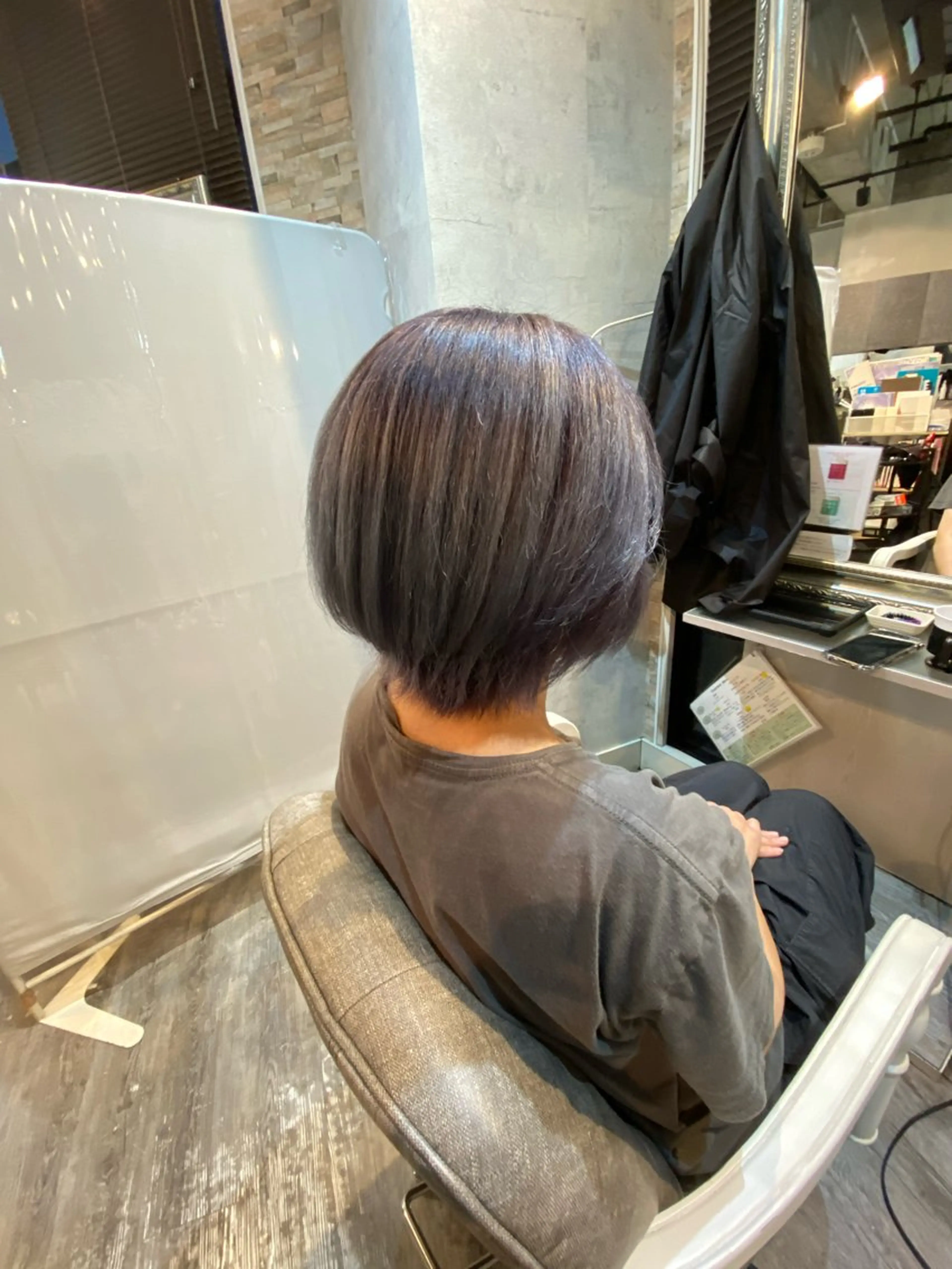 カラー アッシュ ラベンダーカラー ラベンダーアッシュ ヘアカラー サイトウ 南柏のヘアスタイル