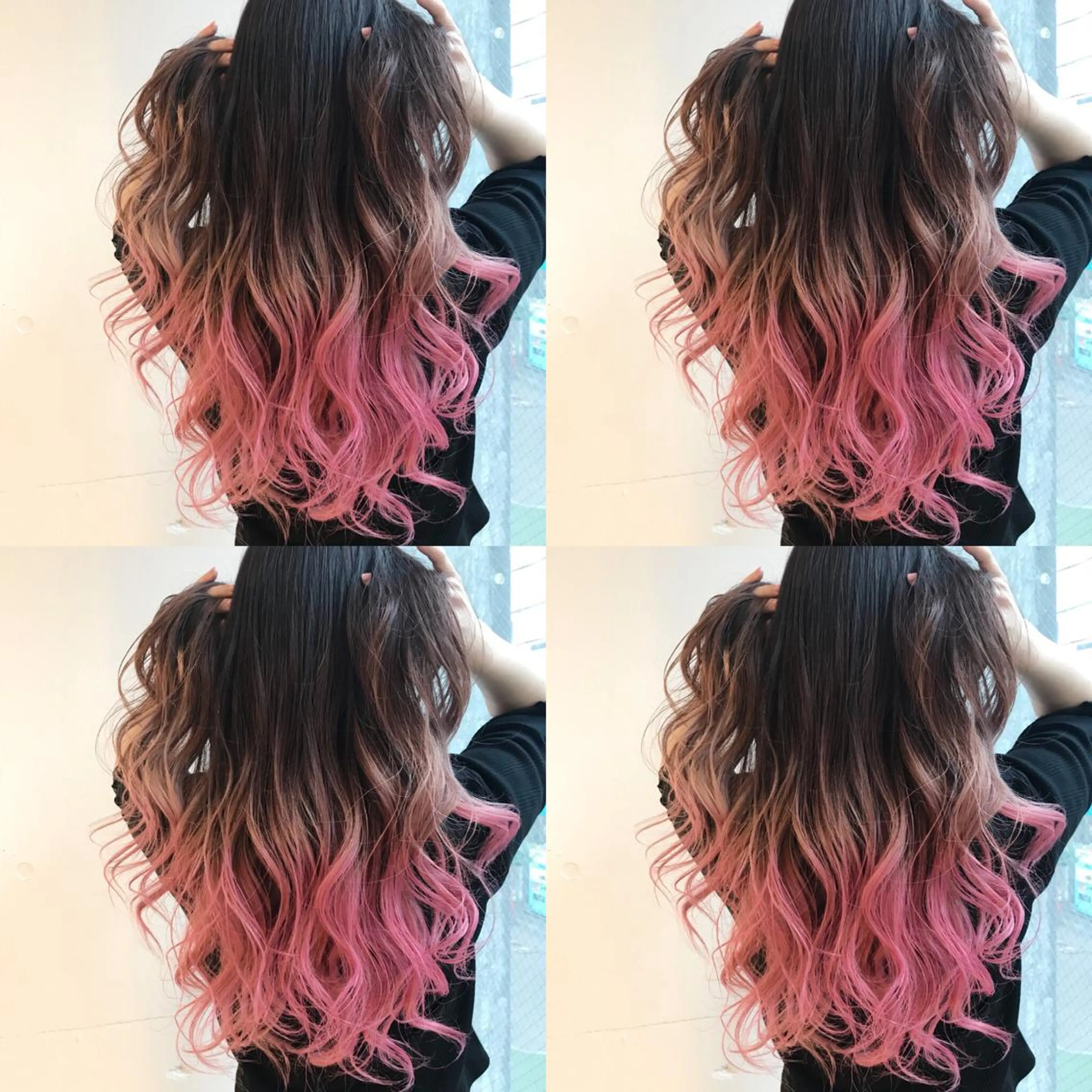 ロング カラー ピンクカラー chic.🍋 Kirariのヘアスタイル