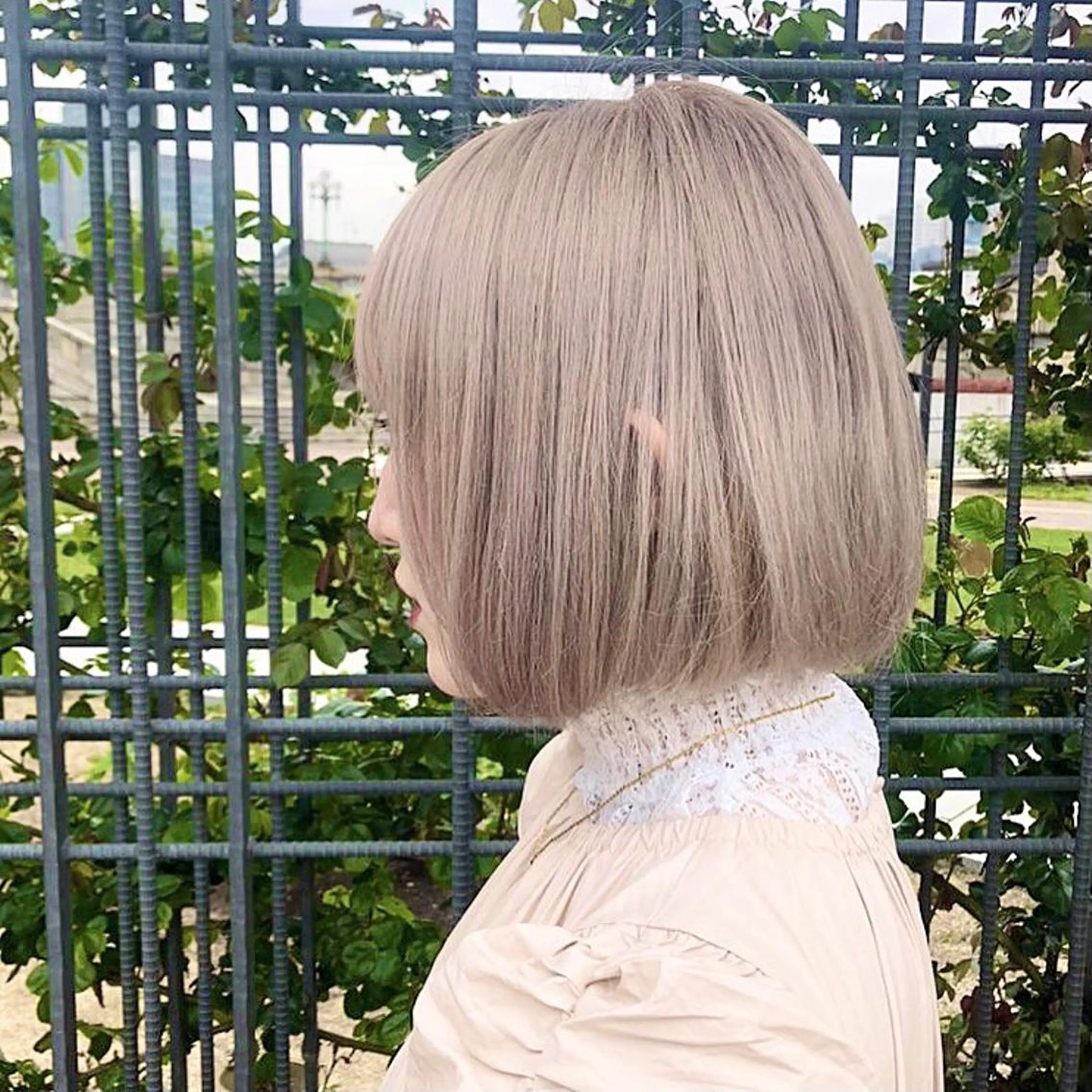 カラー ベージュカラー ホワイトベージュ Rigel by KINGのヘアスタイル