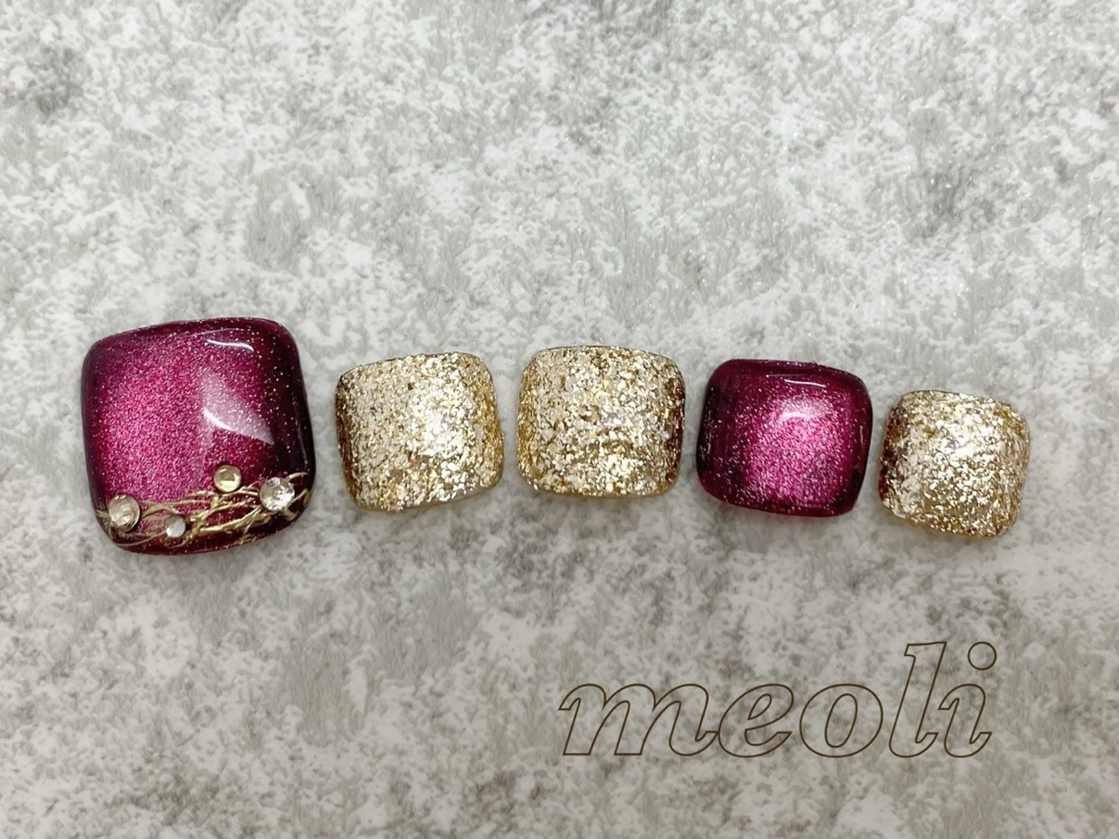 ネイル フットネイル nail salon meoli メグのネイルデザイン
