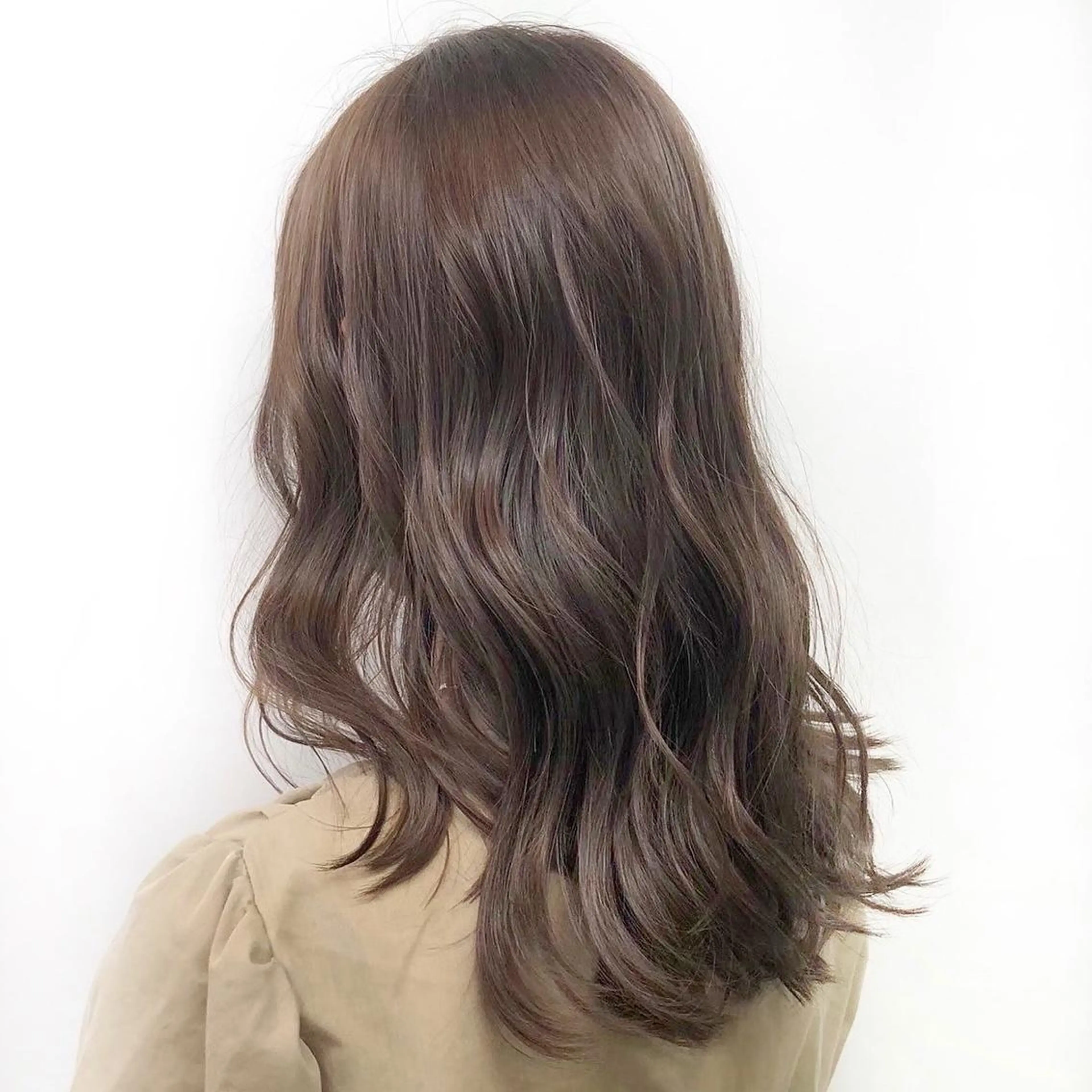 セミロング パーマ ヘアアレンジ 💕上野美容師☁ ブリーチ💖サワのヘアスタイル