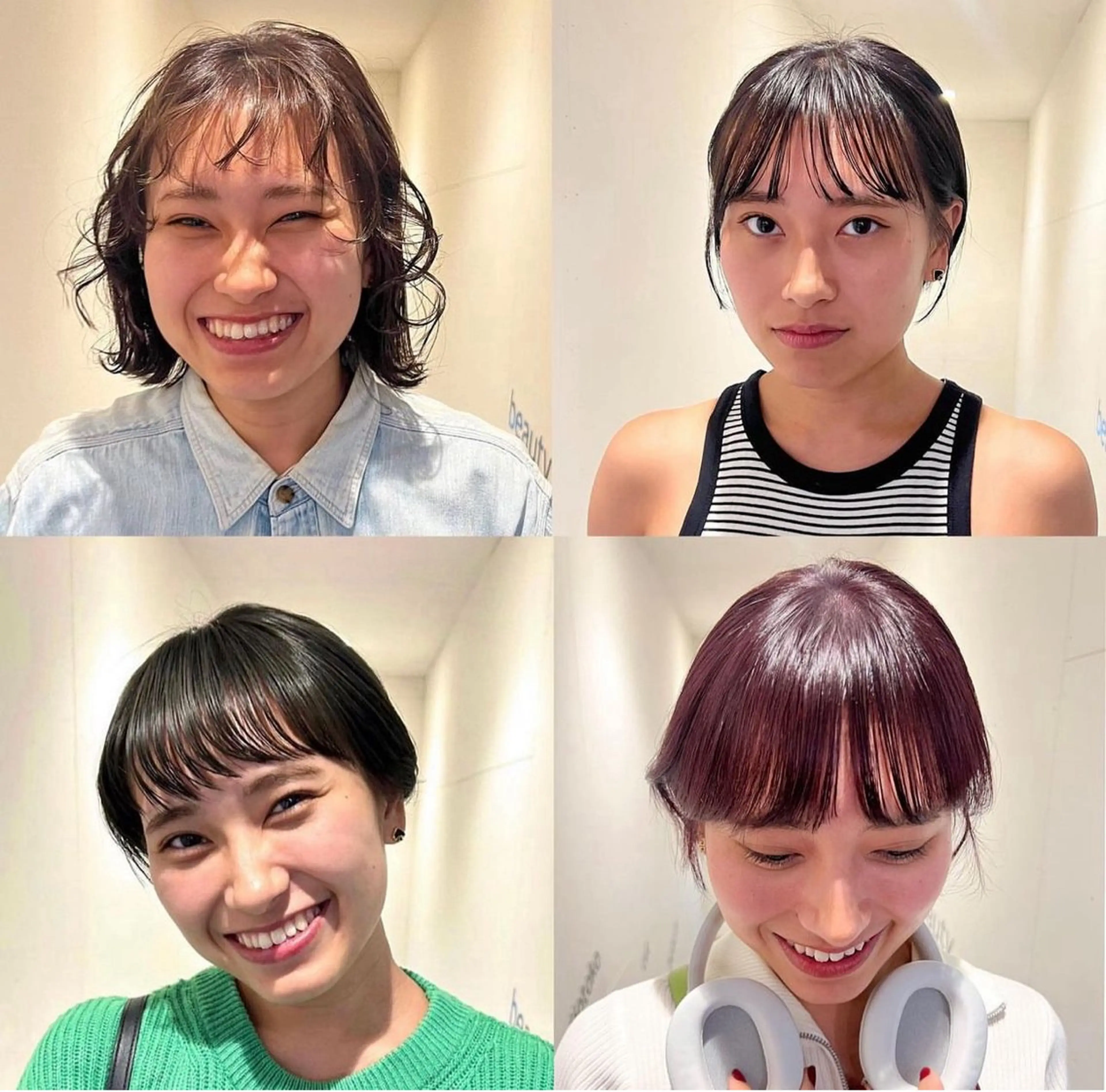 ショート カラー ブリーチ ブリーチなしカラー ニーナ/MONIQA /ハイトーンカラーのヘアスタイル