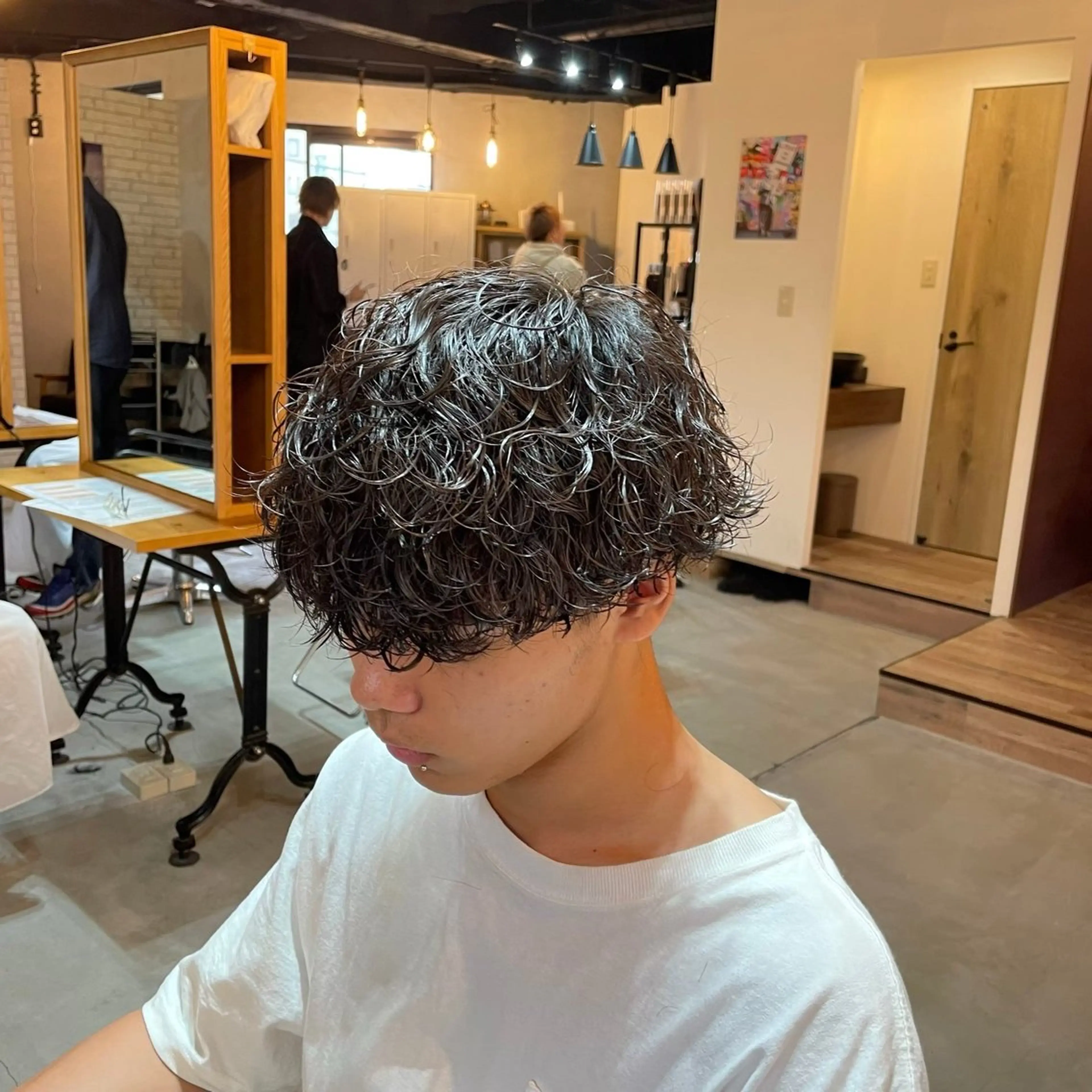 【☀AM9時限定】（波巻きパーマのみ）カット＋パーマの写真