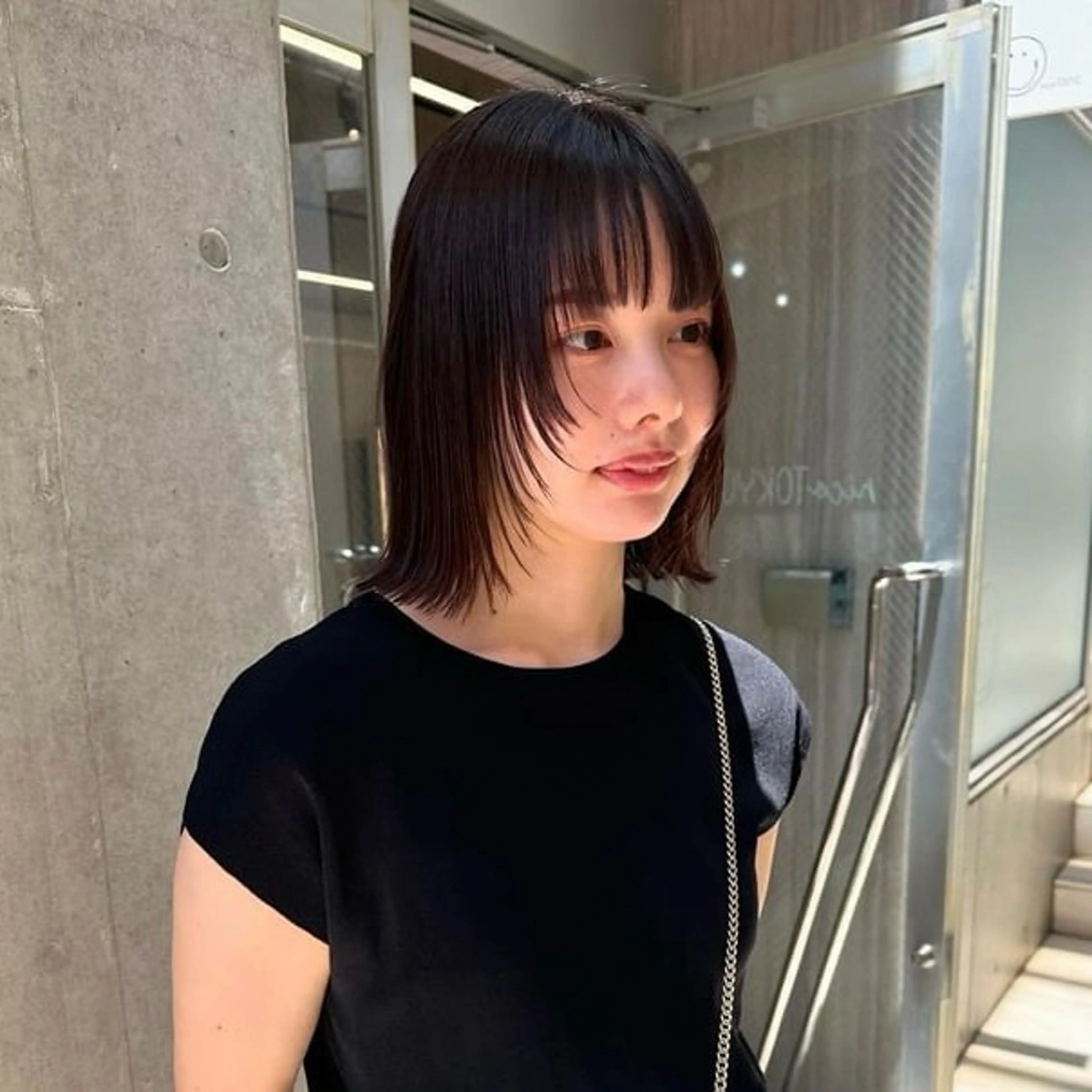 ミディアム カラー ヘアカラー トリートメント nico TOKYO Logic店所属・表参道/センター パート/MIZUKIのヘアスタイル
