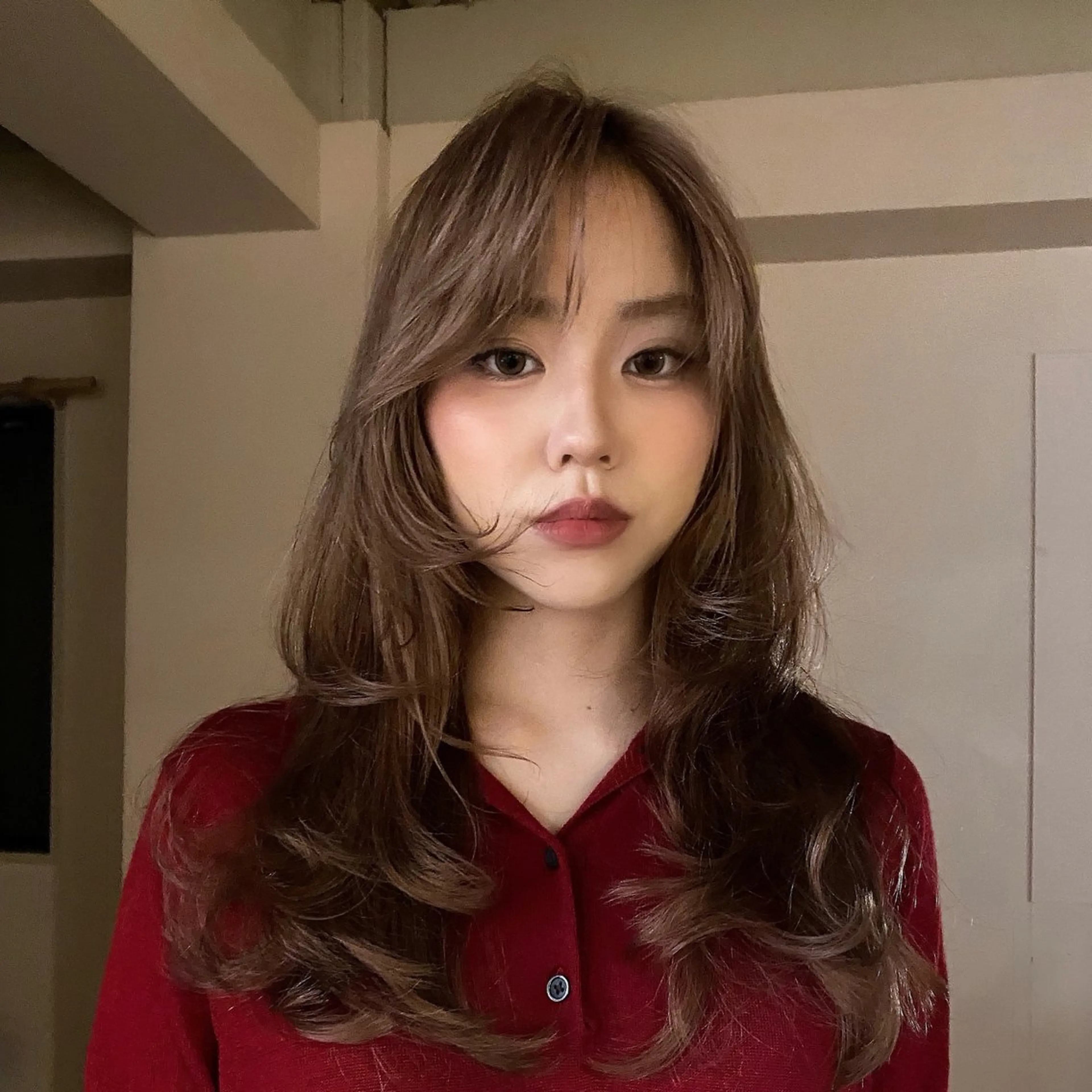 ロング カラー ヘアカラー トリートメント hair salon 束sok所属・ナホ/ハイトーン/ レイヤーカットモデルのヘアスタイル