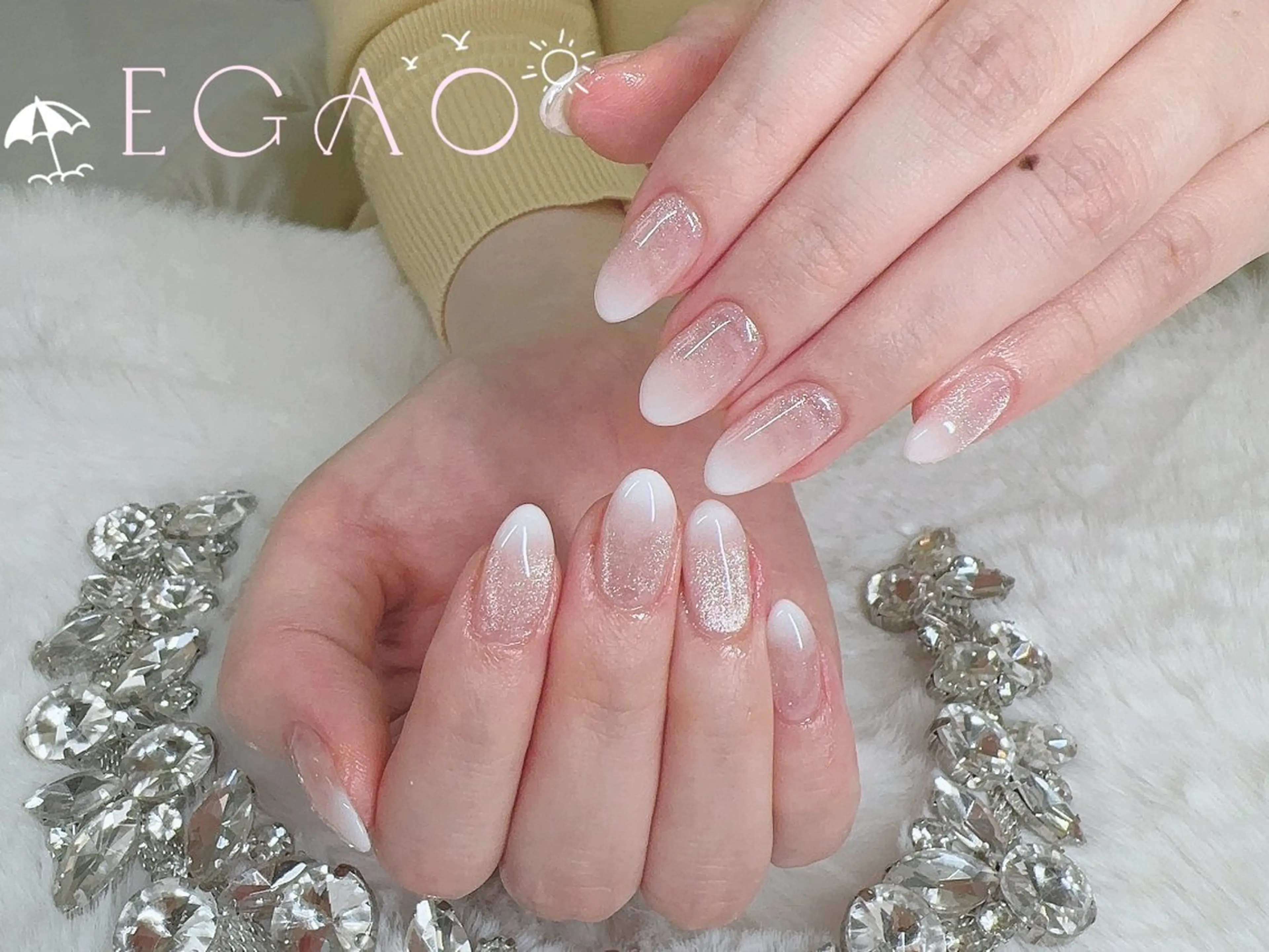 ネイル アートネイル フットネイル フレンチネイル ジェルネイル グラデーション ハンドネイル Egao Nail Salonのネイルデザイン